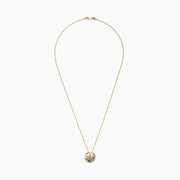 The Watercolors 14K Gold Sapphire & Diamond Starfish Pendant (0.53 TCW) features a round gold pendant with a diamond starfish and colorful sapphires in green, orange, and red clustered at the base.