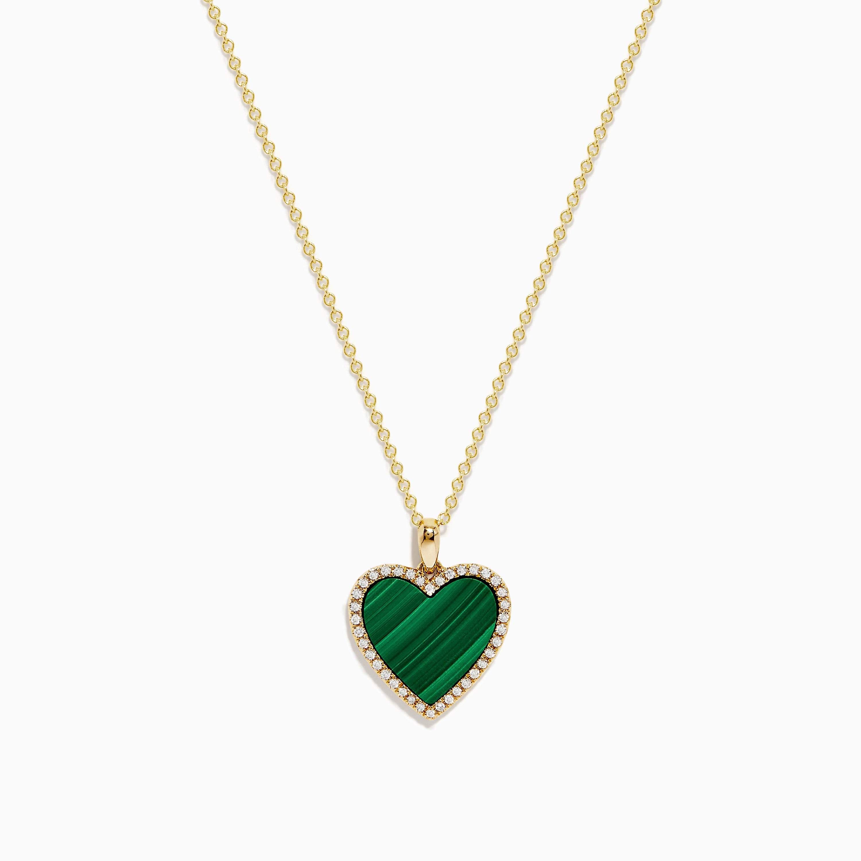 Effy 14K Two Tone Gold Diamond Heart Pendant 0.17 TCW – effyjewelry.com