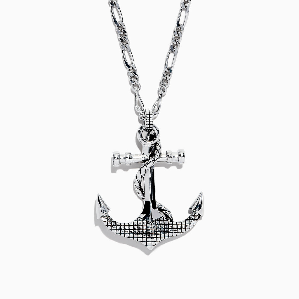 Effy Men's Sterling Silver Anchor Pendant