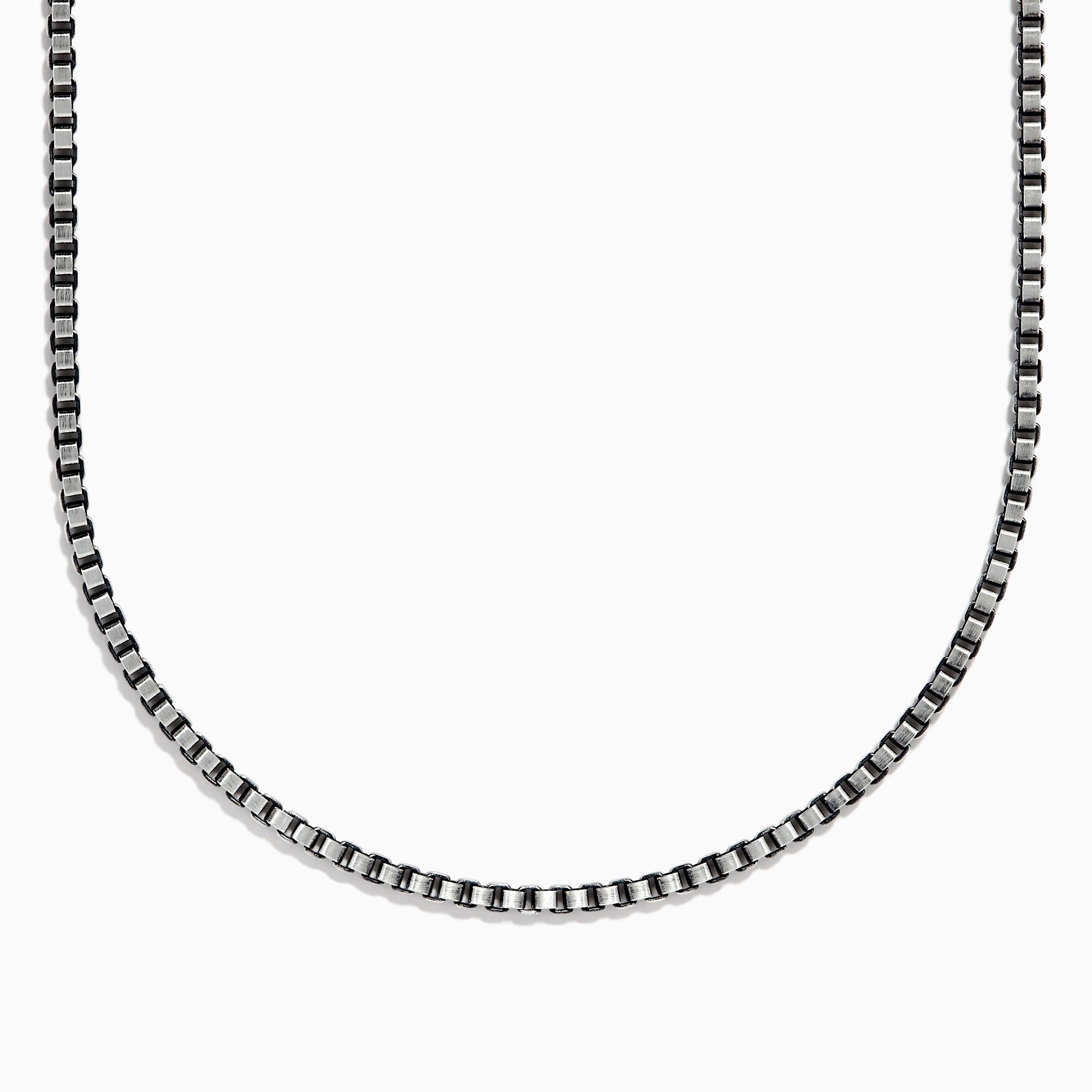 Effy Men's 925 Sterling Silver Box Chain Necklace