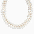 A close-up of a 925 Sterling Silver Freshwater Pearl Necklace, shown against a plain white background.