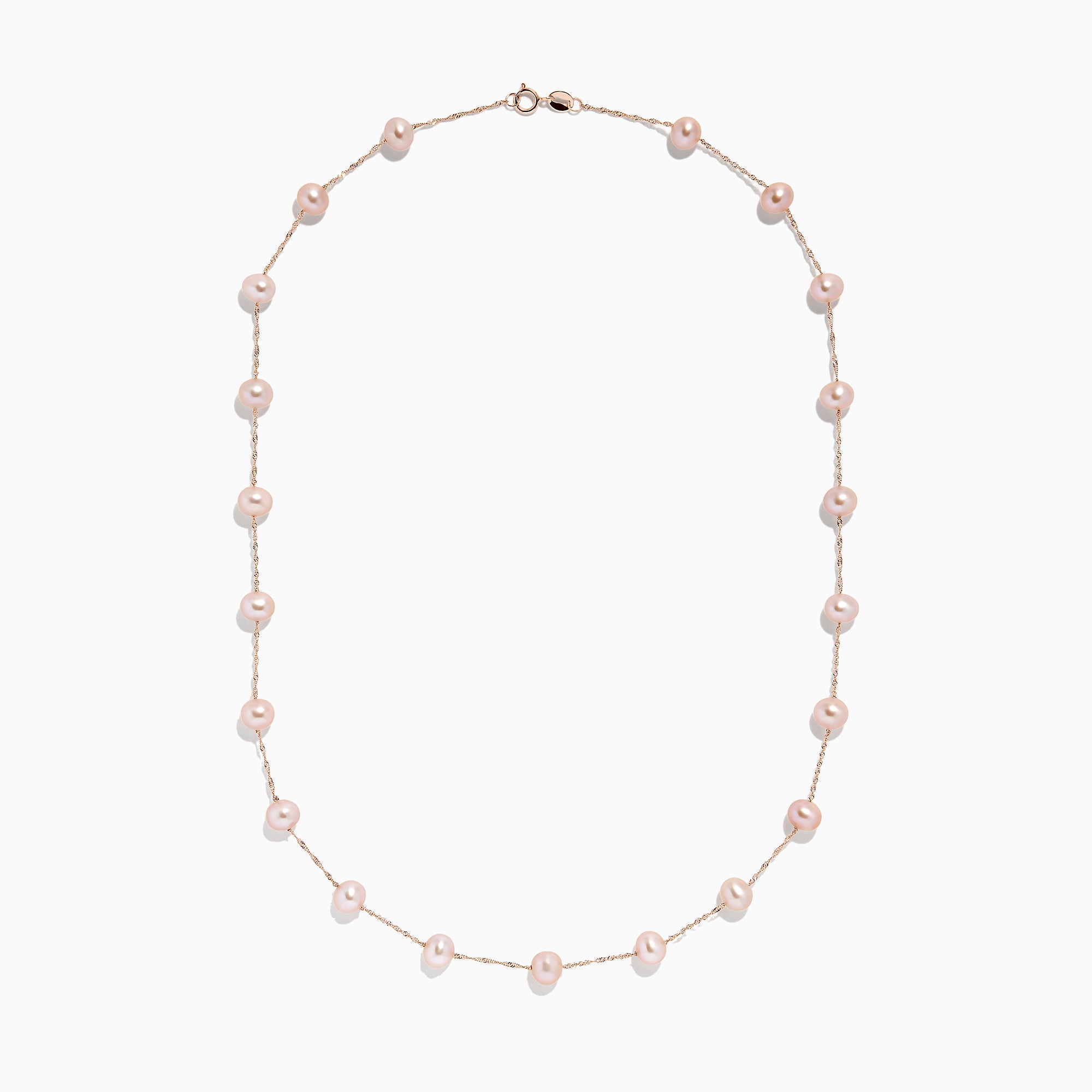 Effy 14K Rose Gold Cultured Fresh Water Pearl Necklace