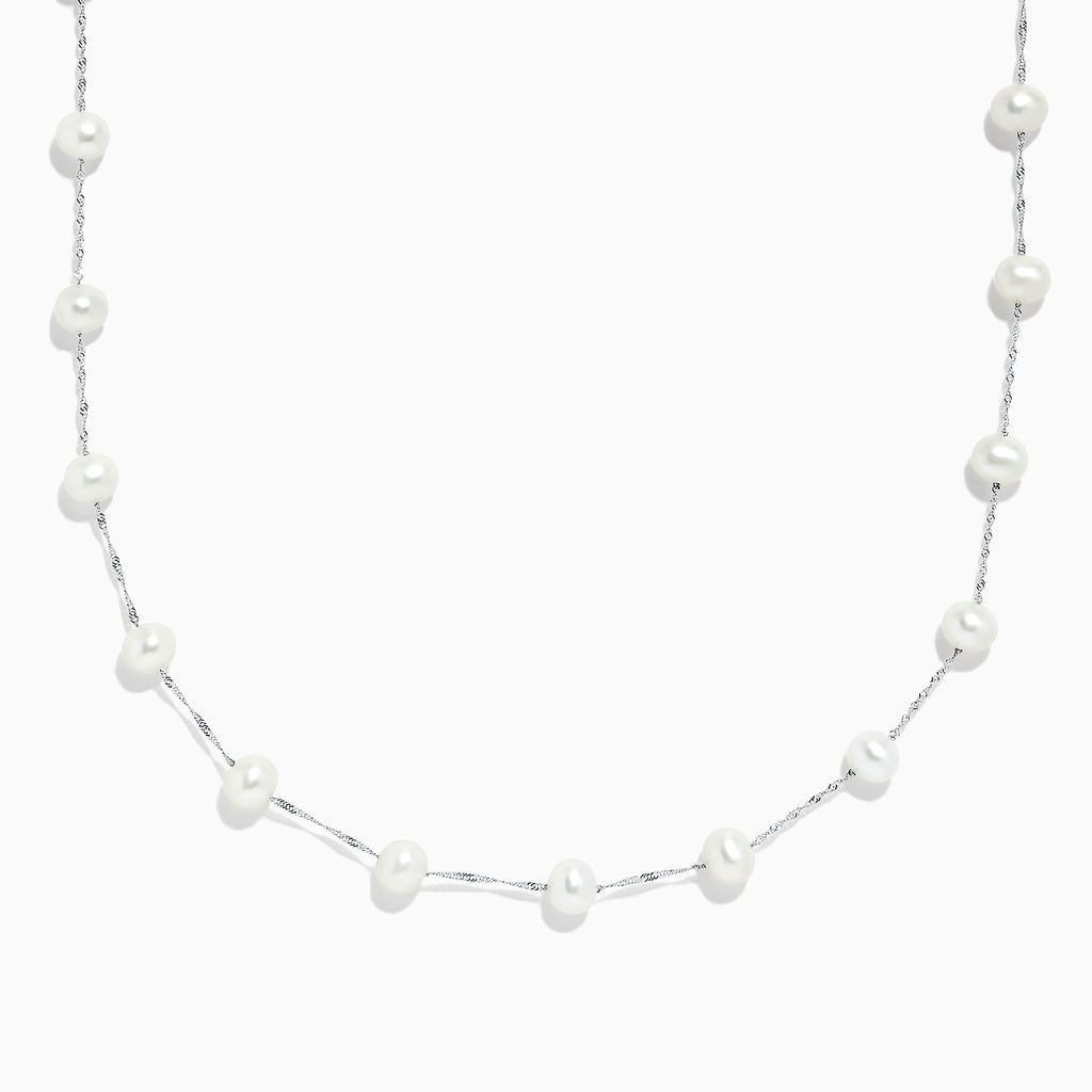 Effy 14K White Gold Cultured Fresh Water Pearl Necklace