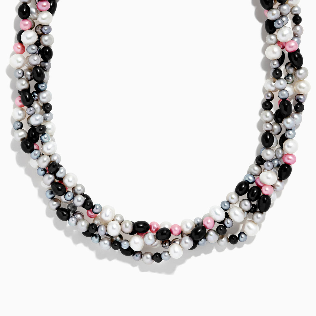Effy Multi Color Cultured Pearl Four Strand Necklace