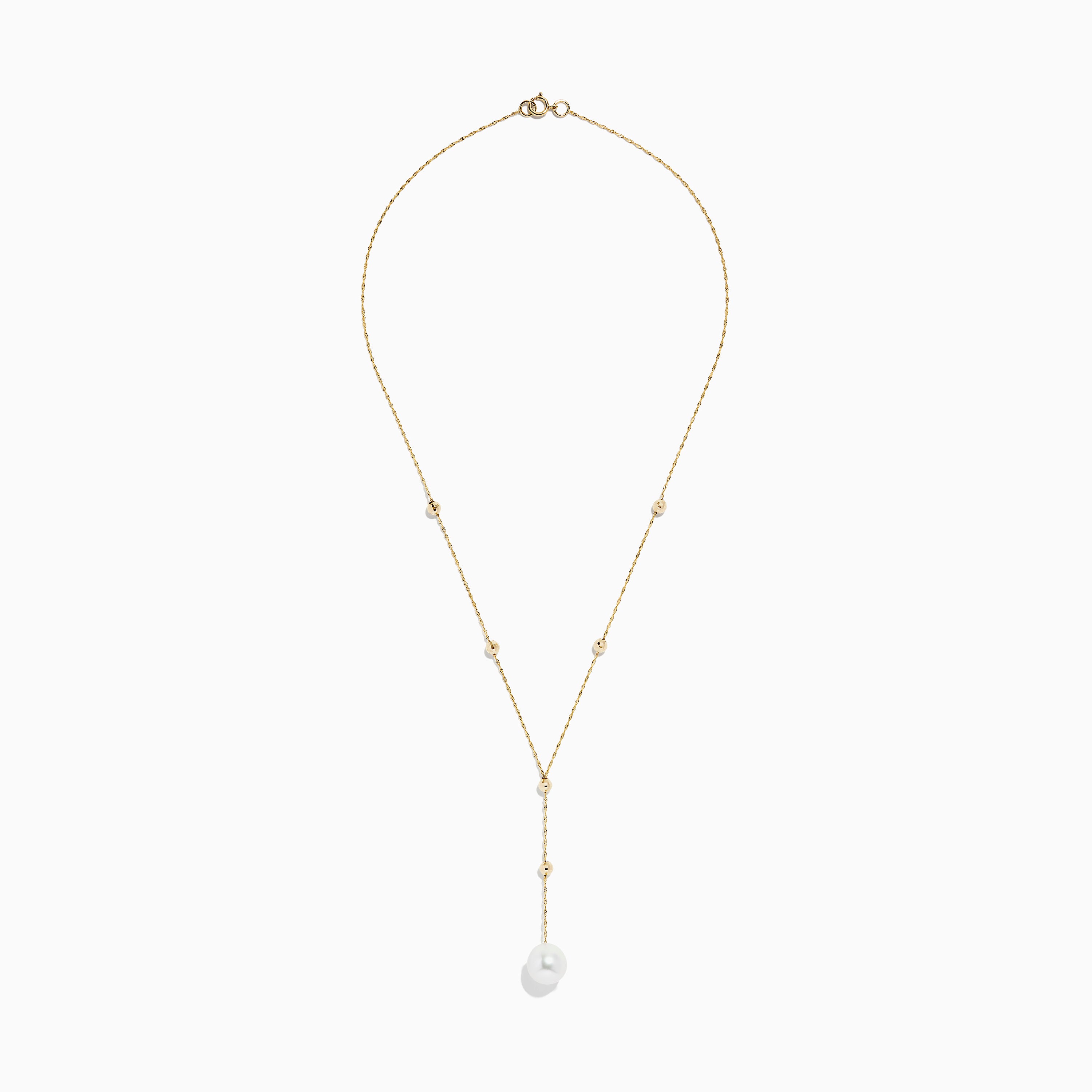 Effy 14K Yellow Gold Freshwater Pearl Lariat Necklace