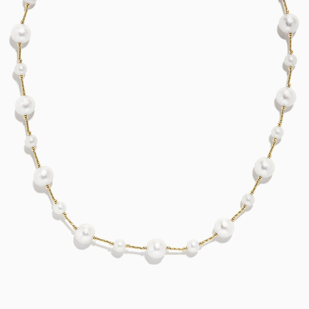 Effy 14K Yellow Gold Pearl Necklace