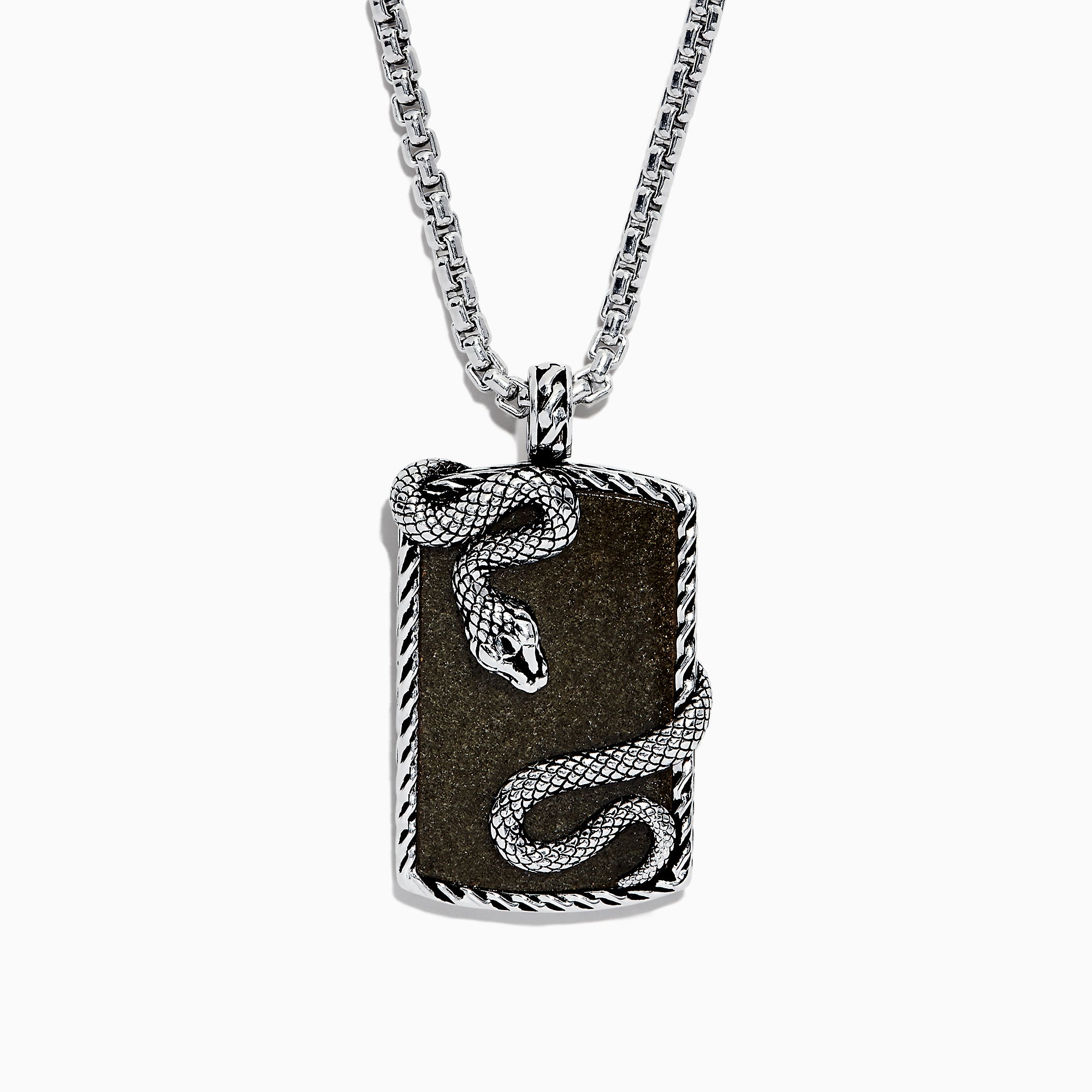 Firangi Yarn Snake Bite Curved Snake Necklace with Rhinestone & Pearl