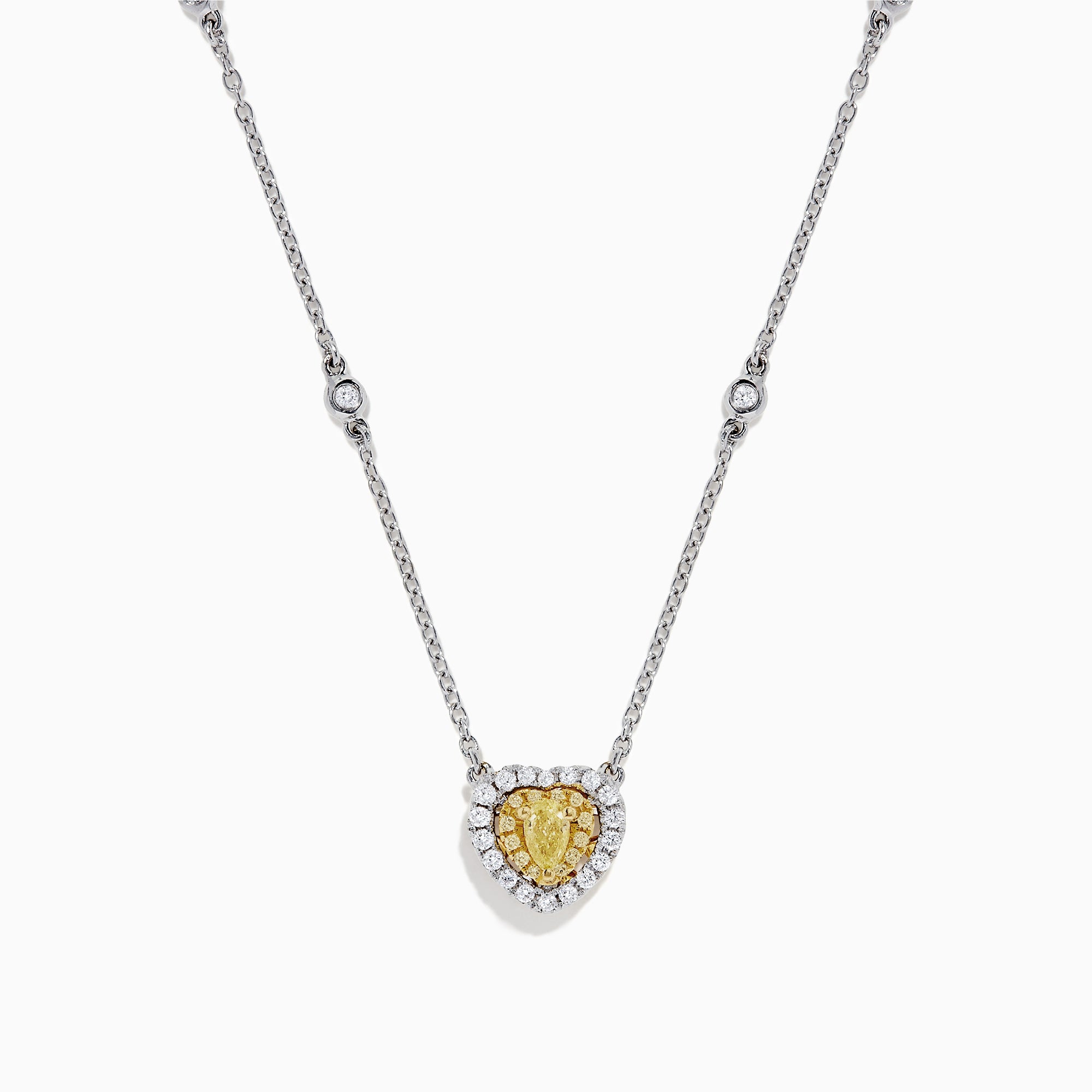 Effy Trio 14K Tri-Color Gold Diamond Heart Pendant, 0.46 TCW –  effyjewelry.com