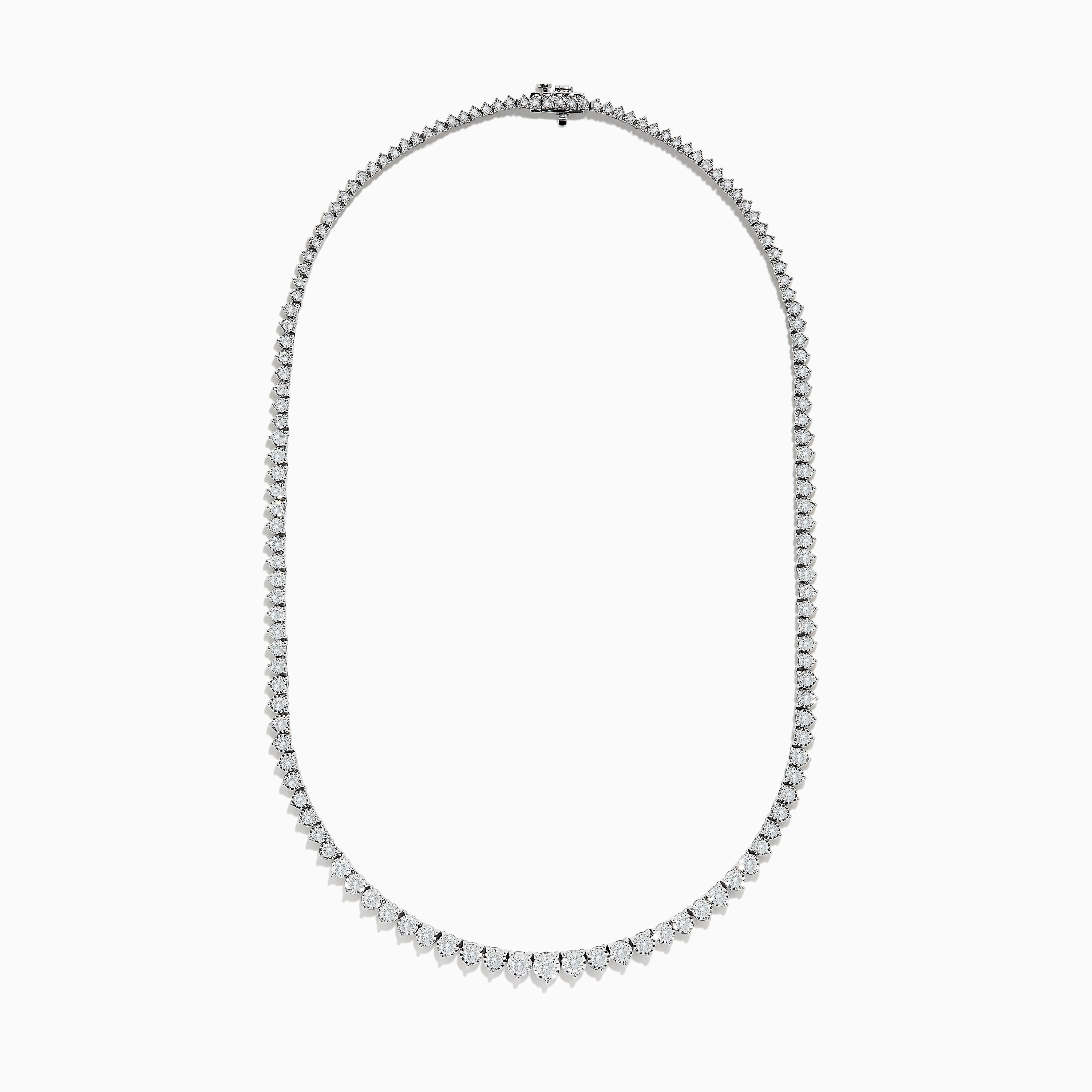 White gold diamond tennis necklace Clearance