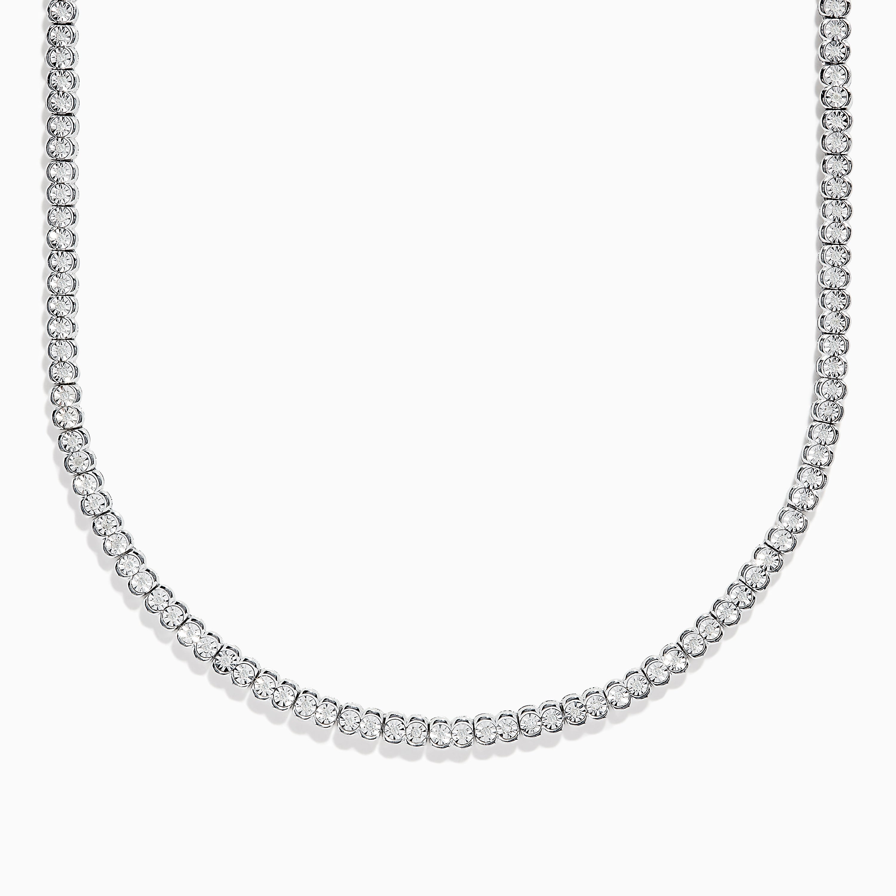 Sterling silver diamond tennis chain Clearance
