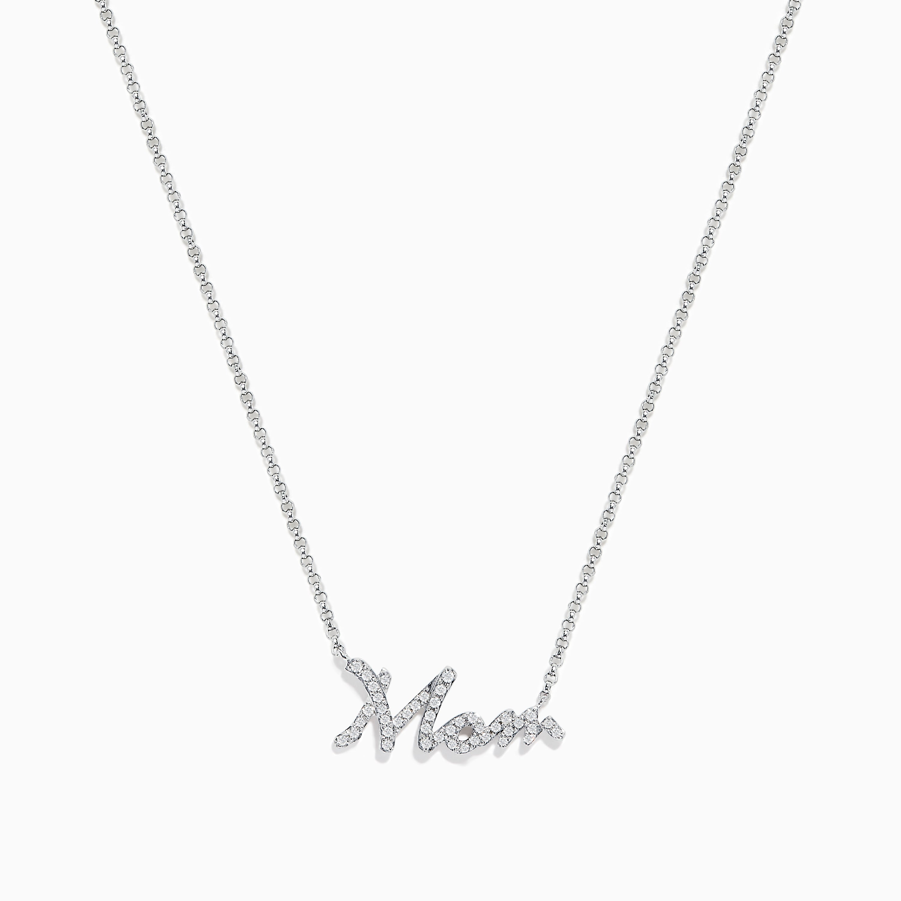 Mom Necklace in Gold/Silver/Rose Gold Finish with Crystal Stone – Bryan  Anthonys