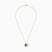 The Watercolors 14K Gold Sapphire & Diamond Starfish Pendant features 1.19 TCW of brilliant sapphires and diamonds in a dazzling starfish design.