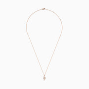 The Novelty 14K Rose Gold Diamond Music Note Pendant features a sparkling diamond-encrusted music note on a delicate rose gold chain, displayed on a white background.
