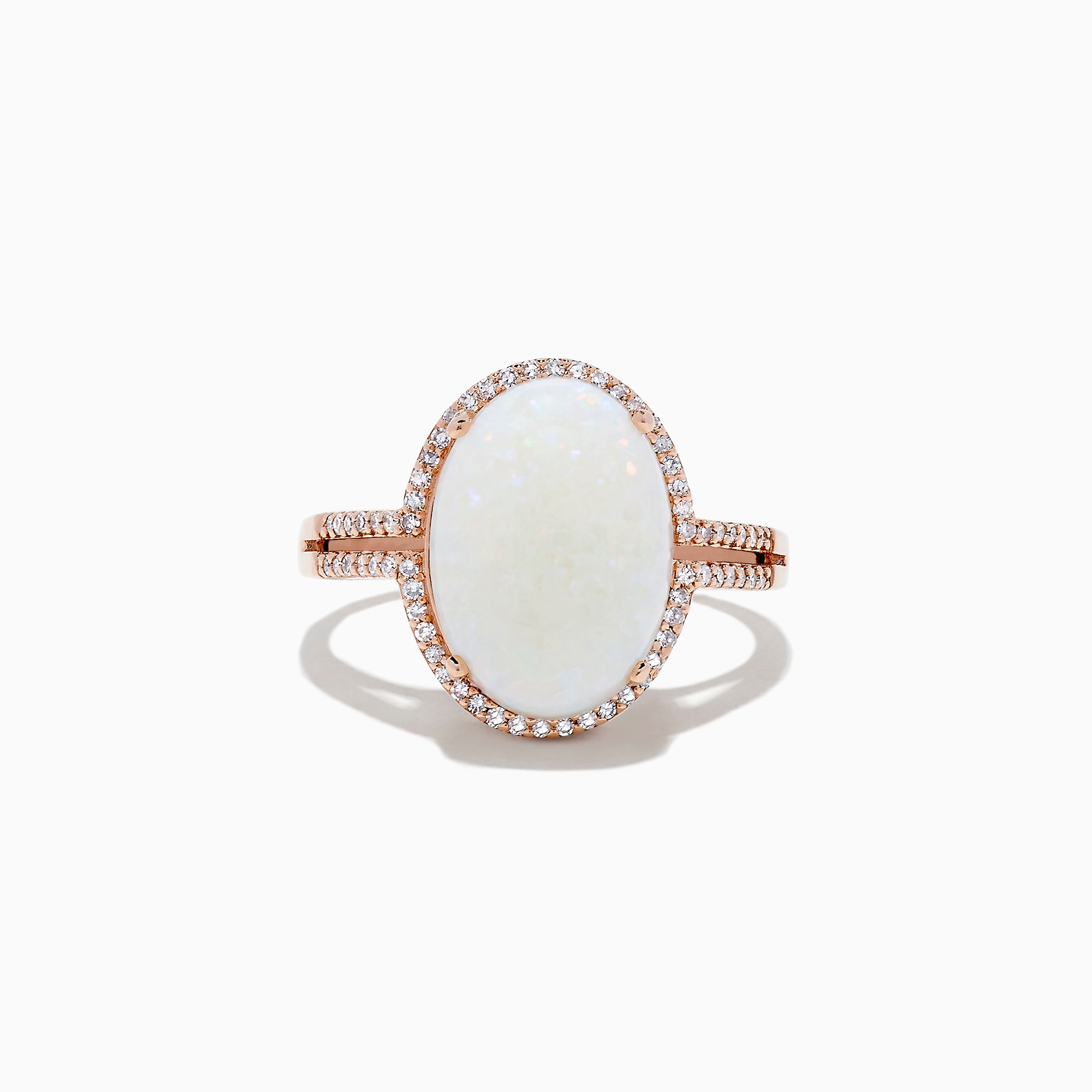 Effy 14K Rose Gold Opal and Diamond Cocktail Ring, 3.30 TCW