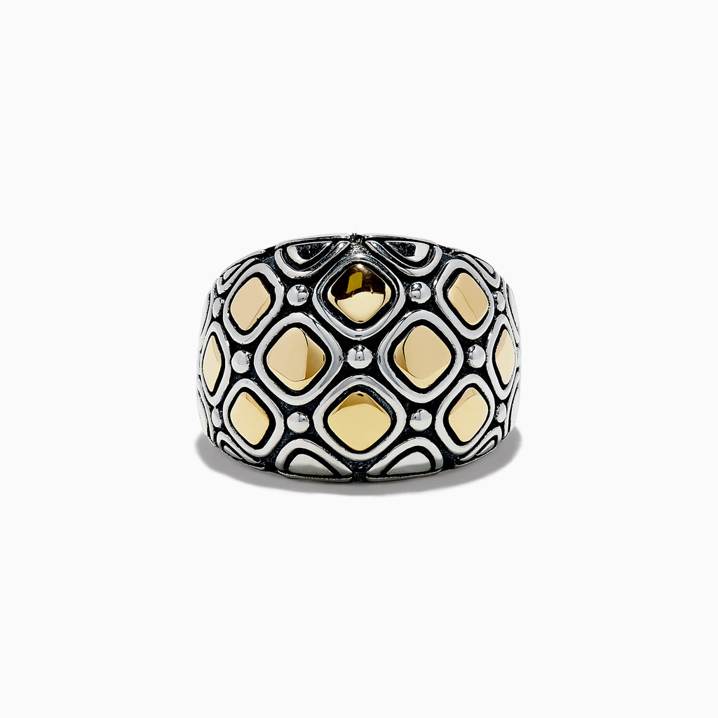 Effy 925 Sterling Silver & 18K Yellow Gold Ring