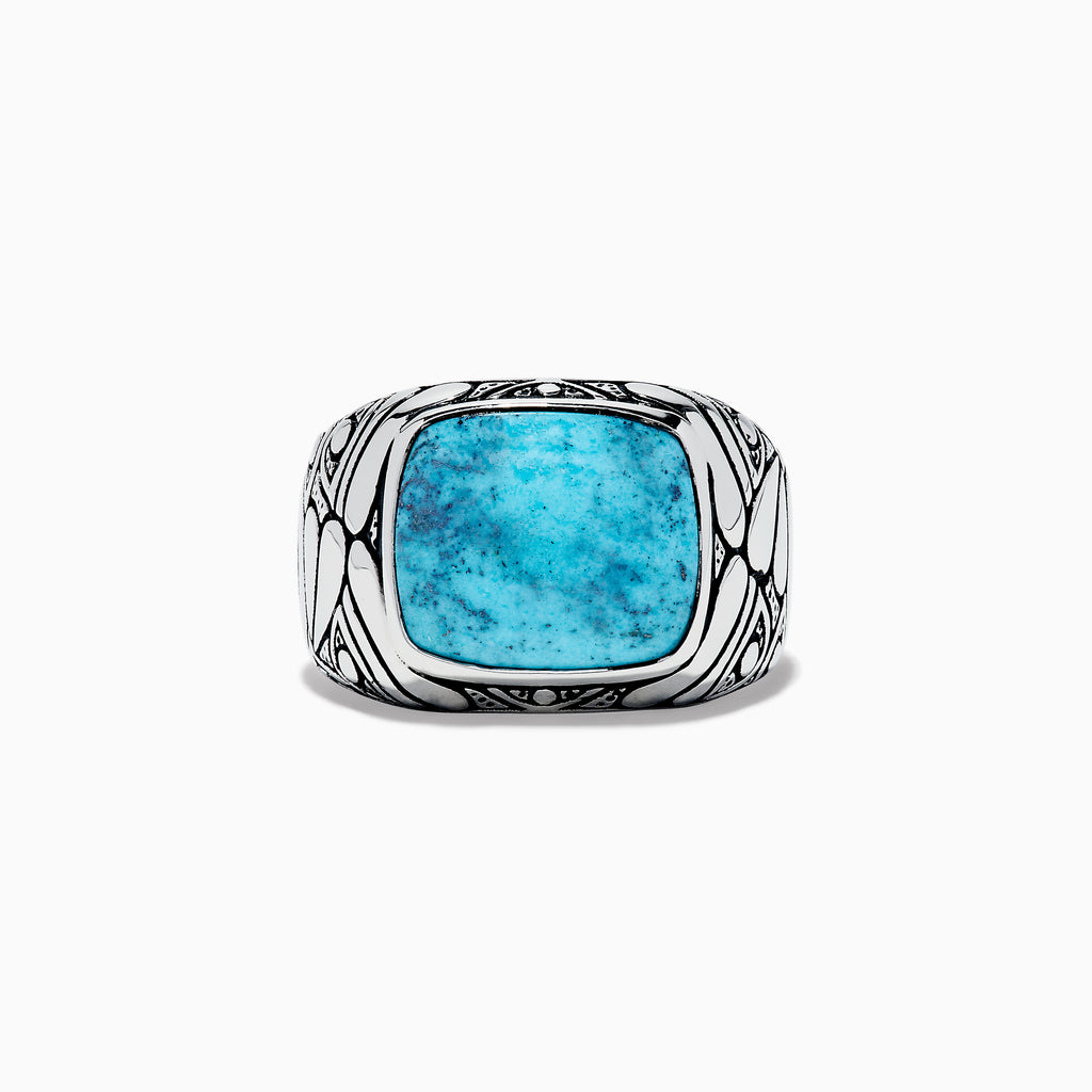 Effy Men's 925 Sterling Silver Turquoise Ring