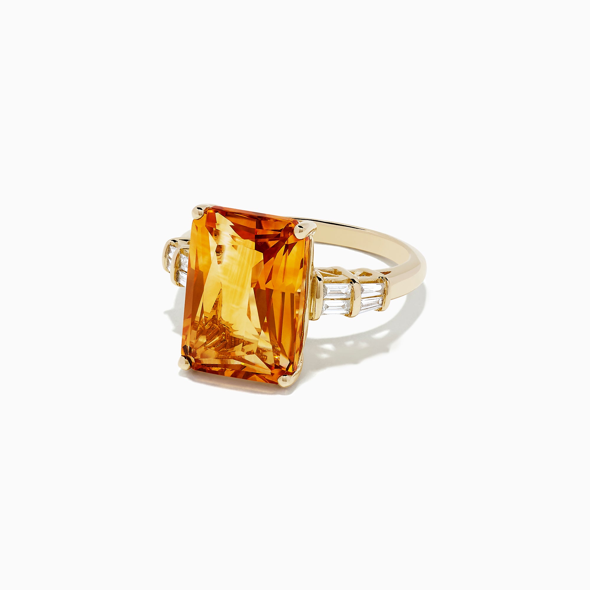 14K Yellow Gold Citrine & Diamond Ring – D'amati Fine Jewelry 14K Yellow Gold Citrine & Diamond Ring – D'amati Fine Jewelry