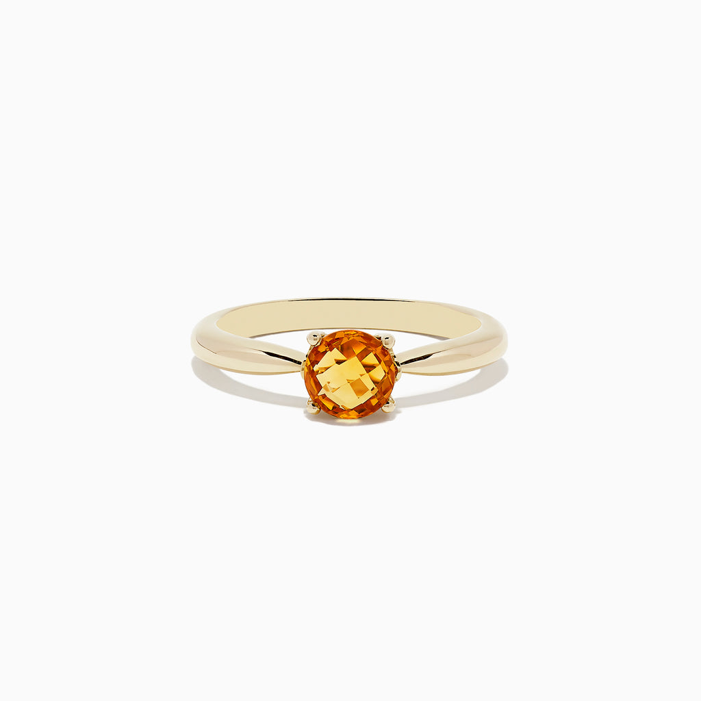 Effy Sunset 14K Yellow Gold Citrine Ring, 0.81 TCW