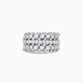 The Pave Classica 14K White Gold Diamond Ring features multiple rows of round and marquise-cut diamonds totaling 1.88 TCW, arranged in a leaf-inspired pattern against a white background.