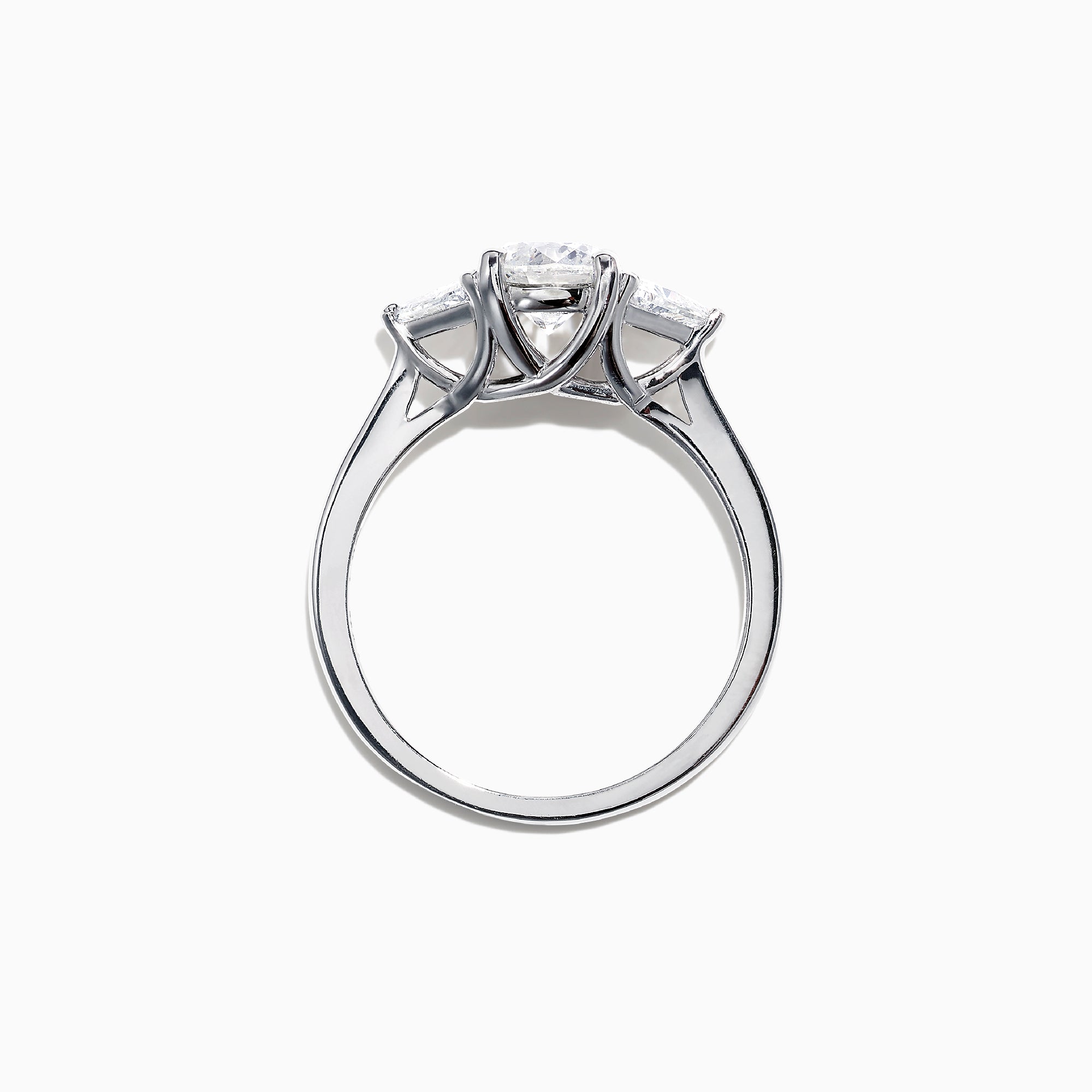 Effy Bridal 14K White Gold 3 Stone Diamond Ring, 1.25 TCW