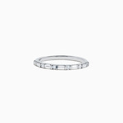 Experience elegance with the Canare 18K Gold Yellow Diamond Engagement & Wedding Ring Set, 2.57 TCW, showcasing a rectangular yellow diamond center and split gold band adorned with baguette clear stones on each side.