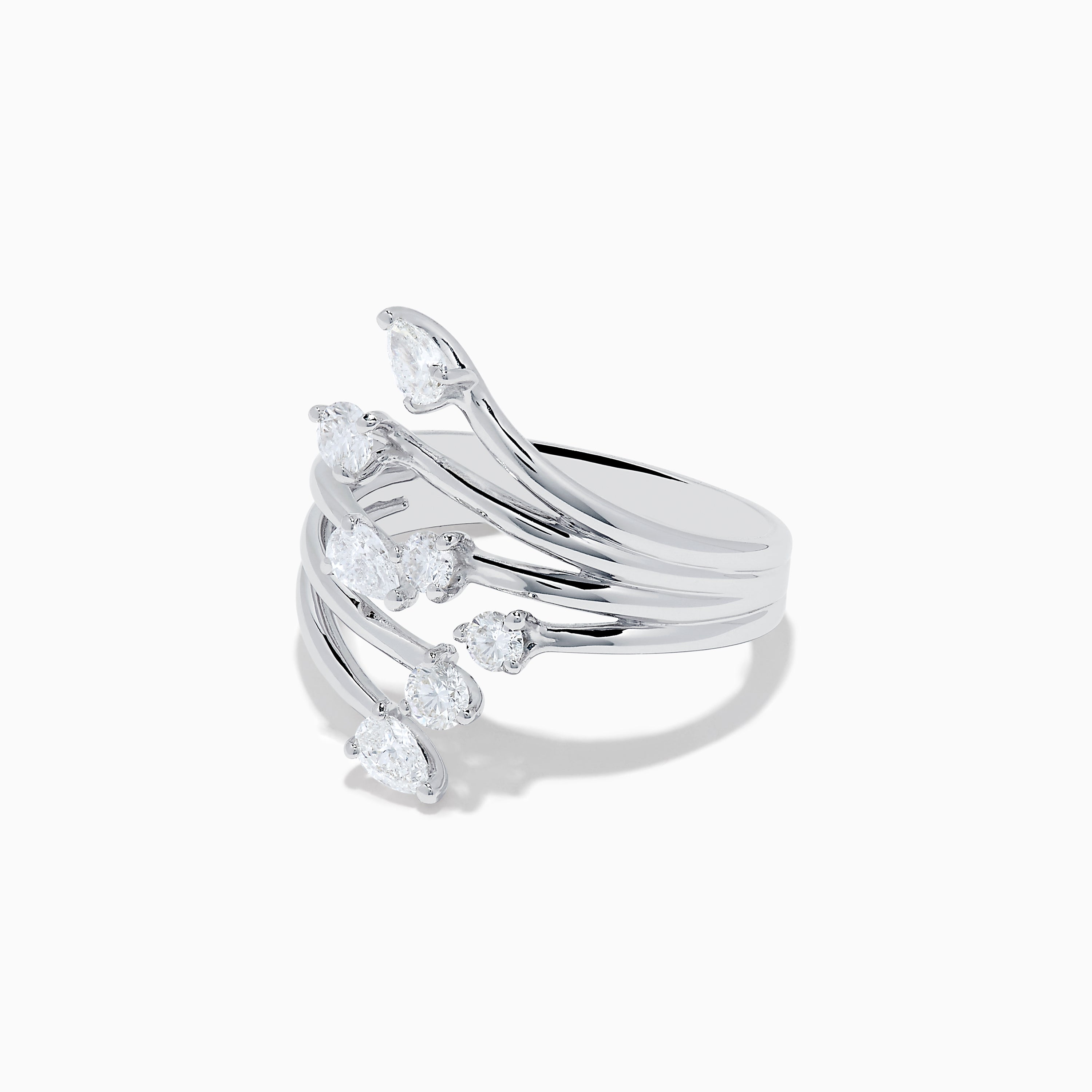 Effy Pave Classica 14K White Gold Diamond Ring