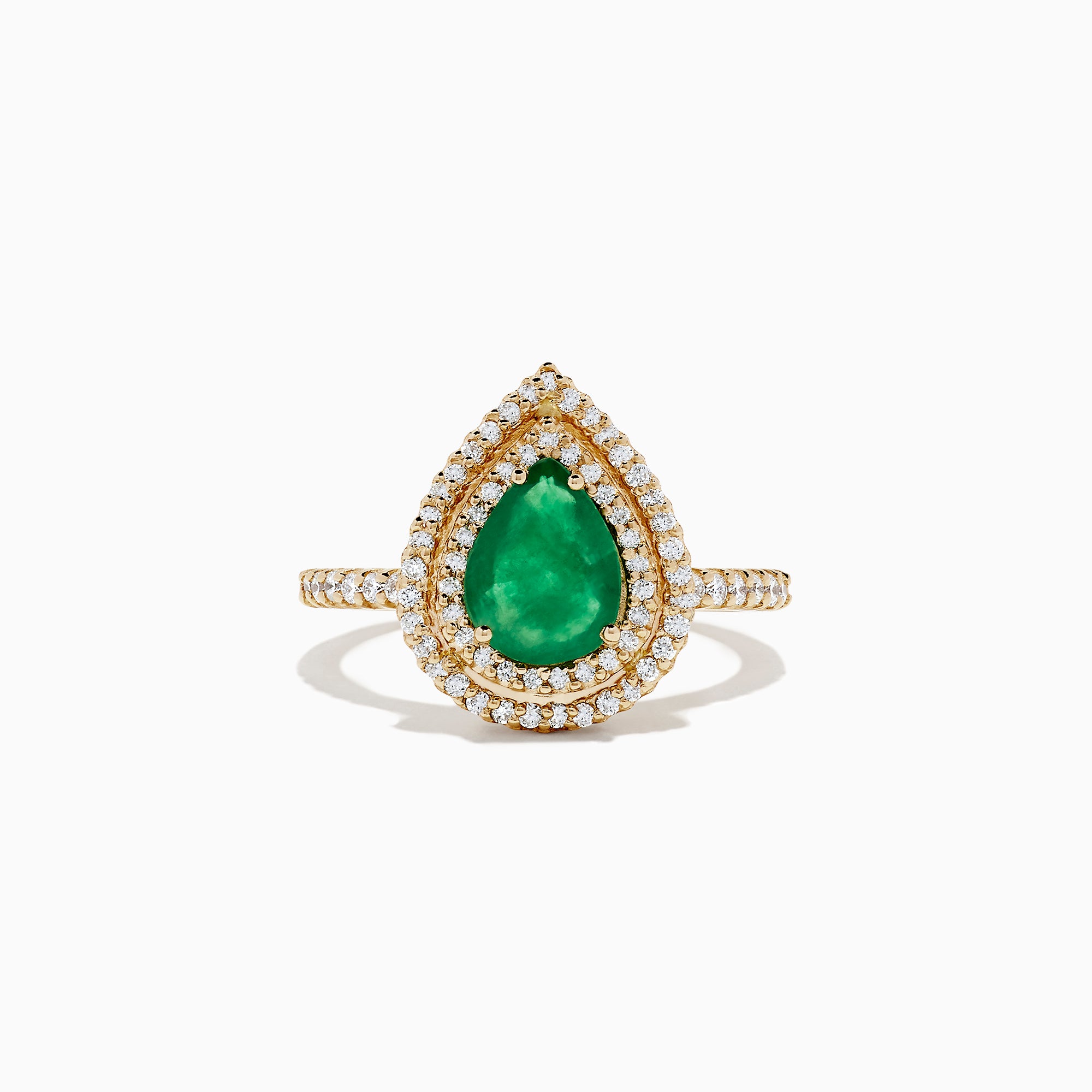 Effy Brasilica 14K Yellow Gold Emerald and Diamond Ring, 1.72 TCW