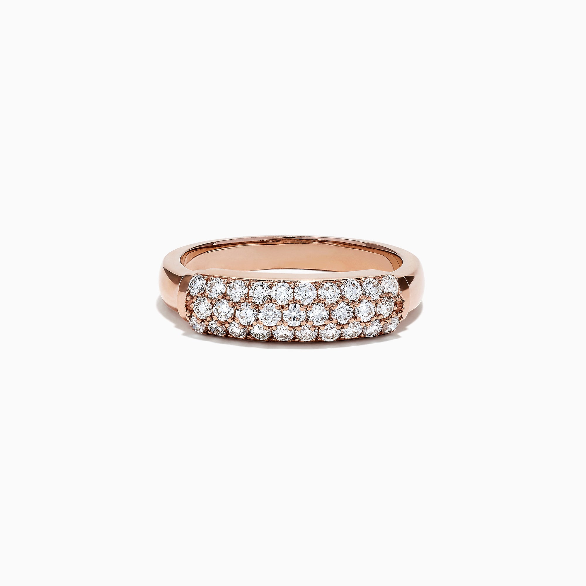 Effy 14K Rose Gold Diamond Ring, 0.57 TCW
