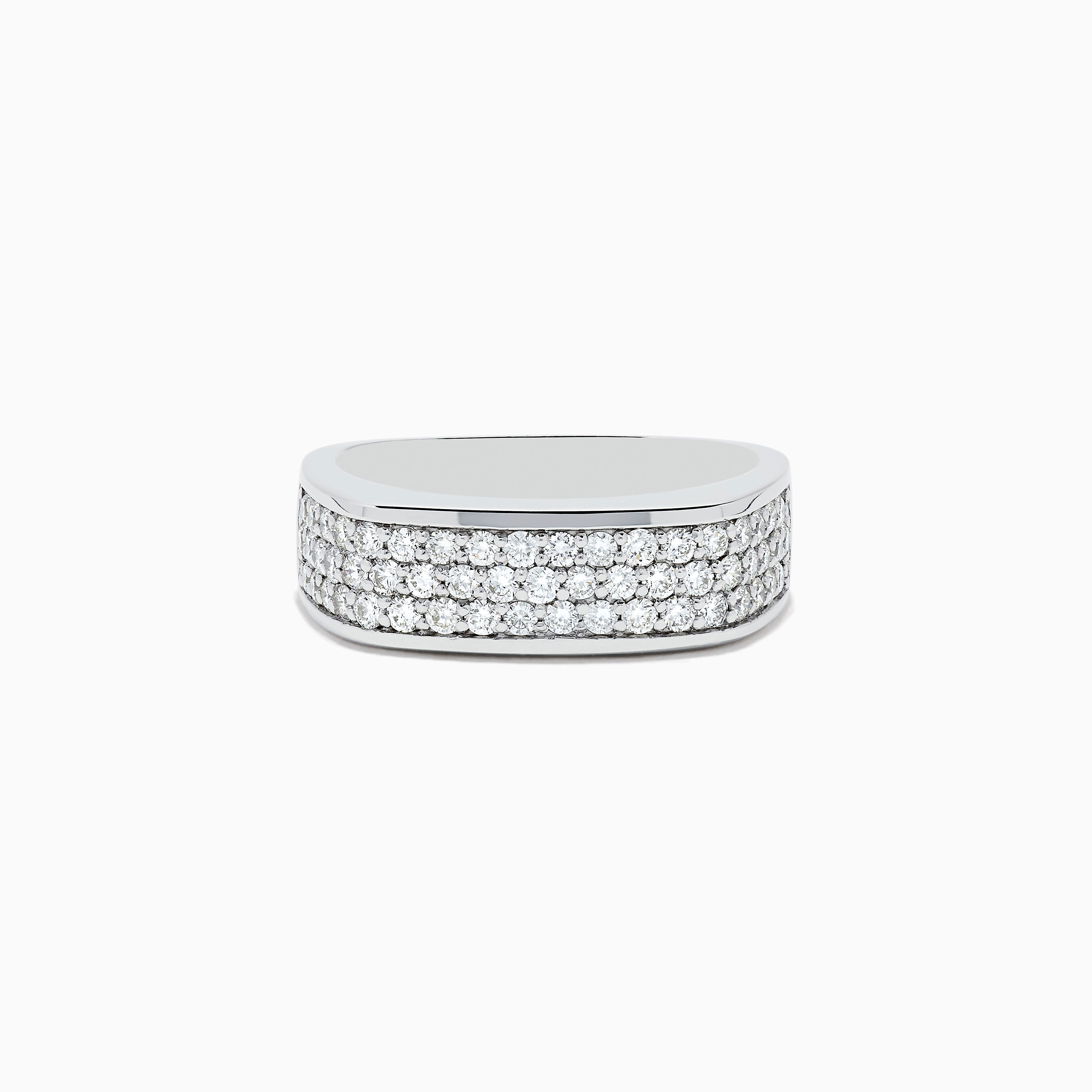 Effy Men's 14K White Gold White Diamond Ring