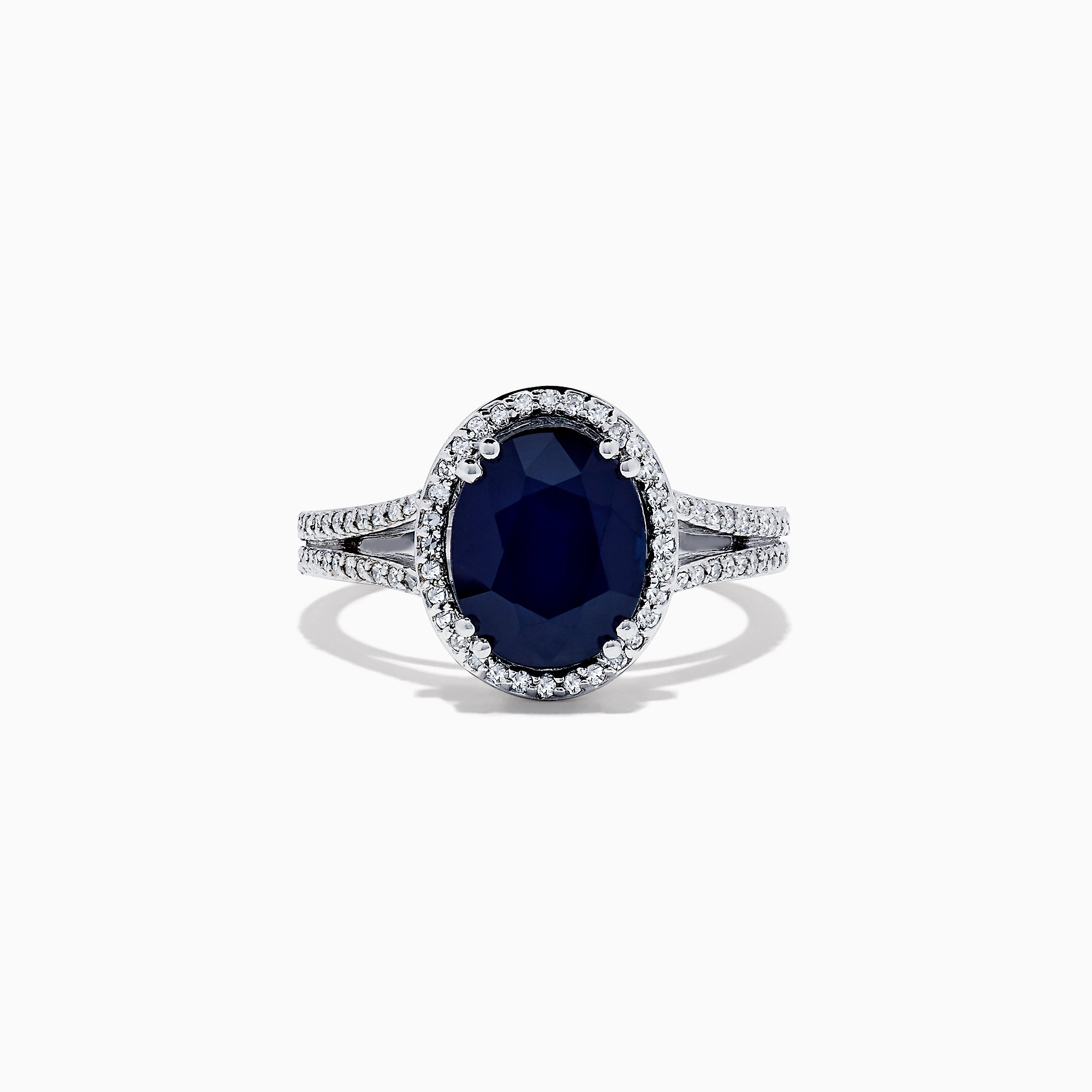 Effy Royale Bleu 14K White Gold Sapphire and Diamond Ring, 3.10 TCW