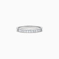 The Bridal 14K White Gold Prong Set Diamond Band, 0.24 TCW, showcases a row of round diamonds in prong settings on gleaming white gold, elegantly presented against a plain white background.