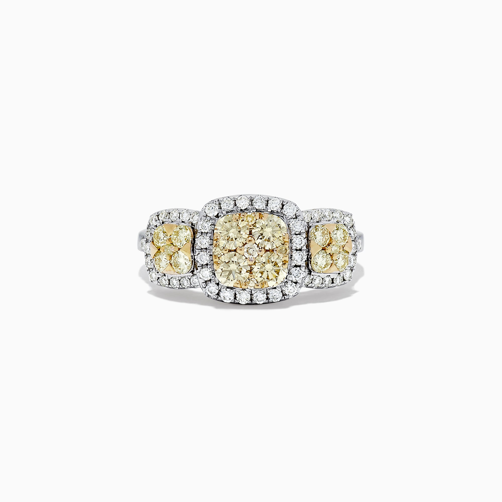 Effy Canare 14K Two Tone Gold Yellow and White Diamond Ring, 1.10 TCW