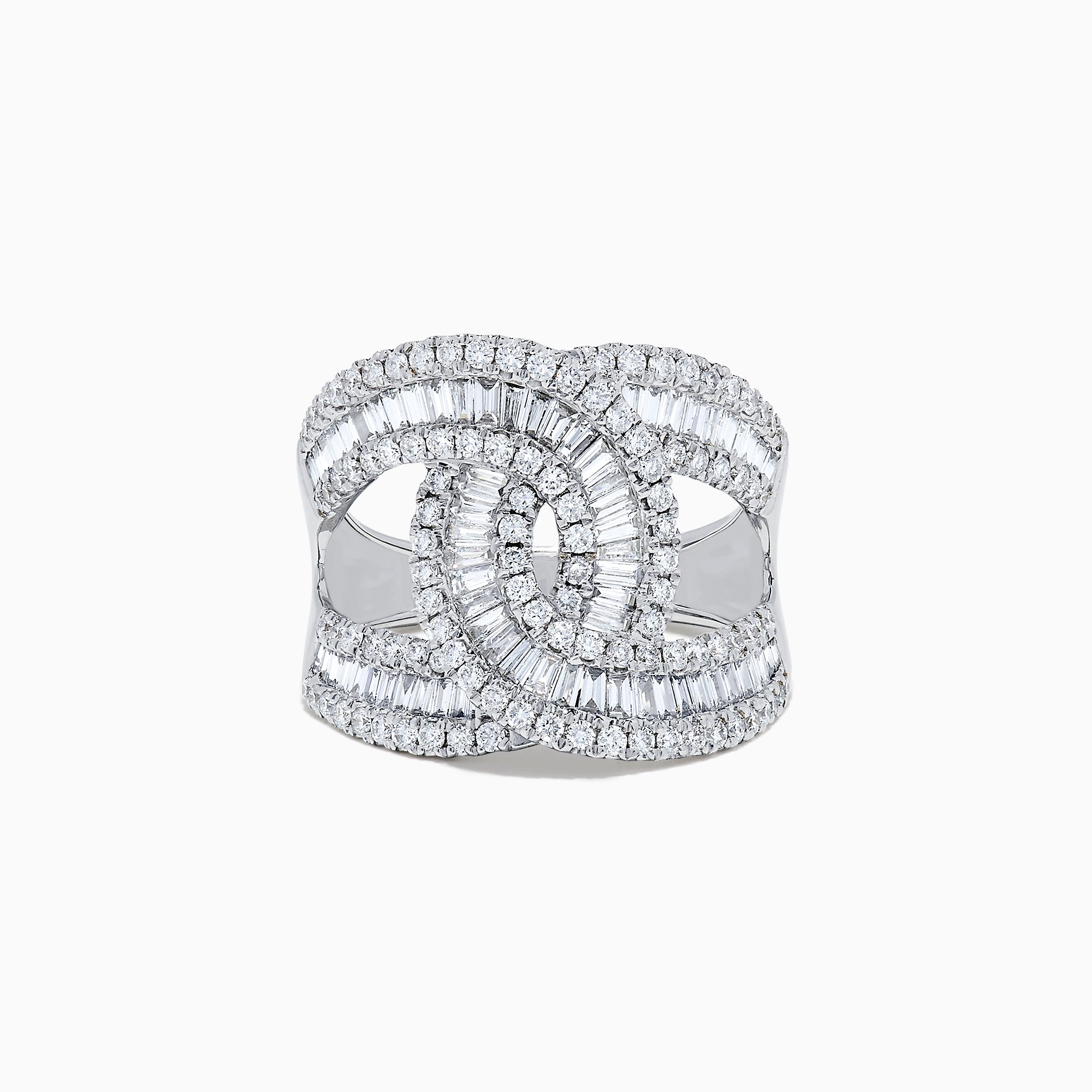 Classique 14 Karat White Gold Diamond Ring, 1.42 TCW – effyjewelry.com