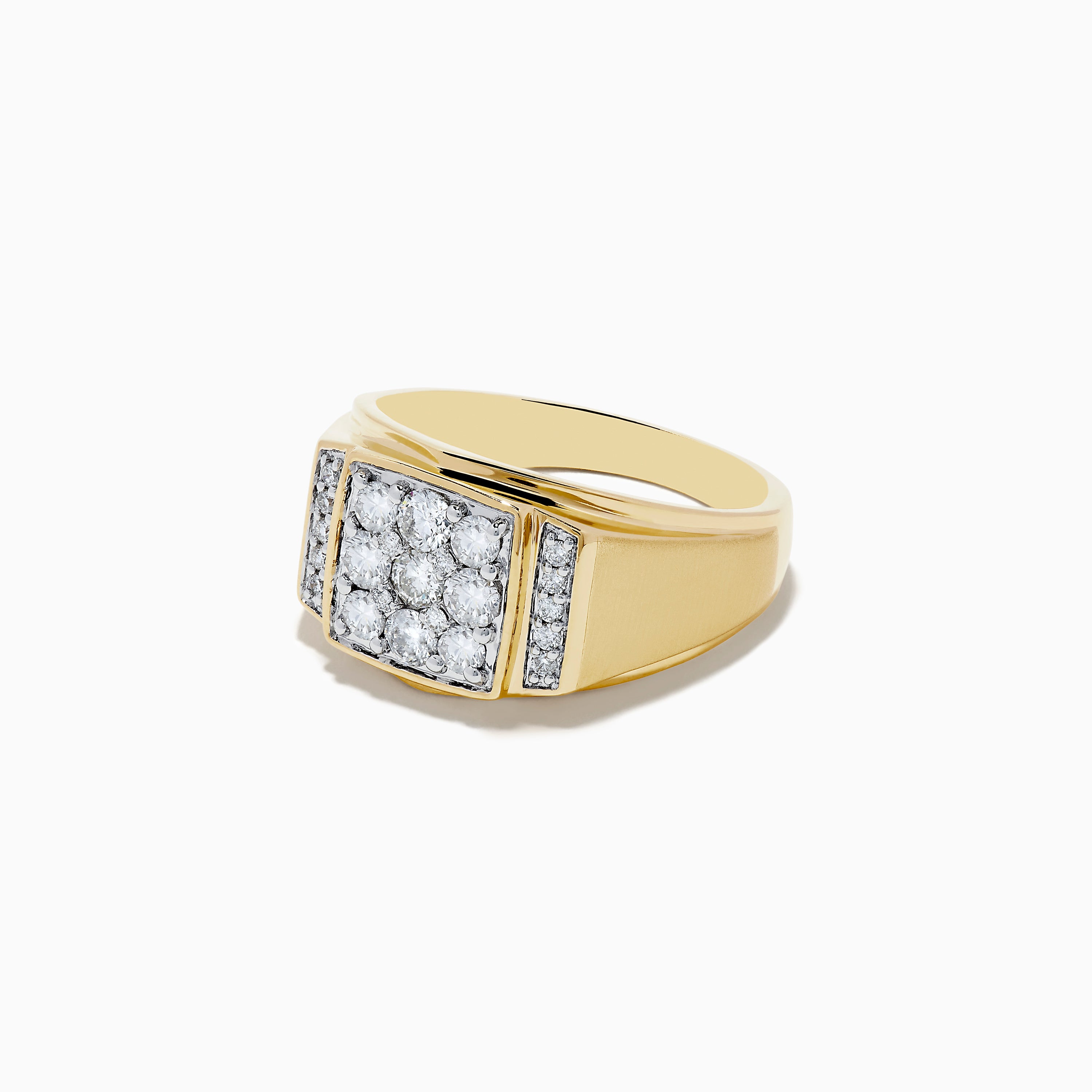 18kt White Gold Diamond Engagement Ring (Men) | Buy Online