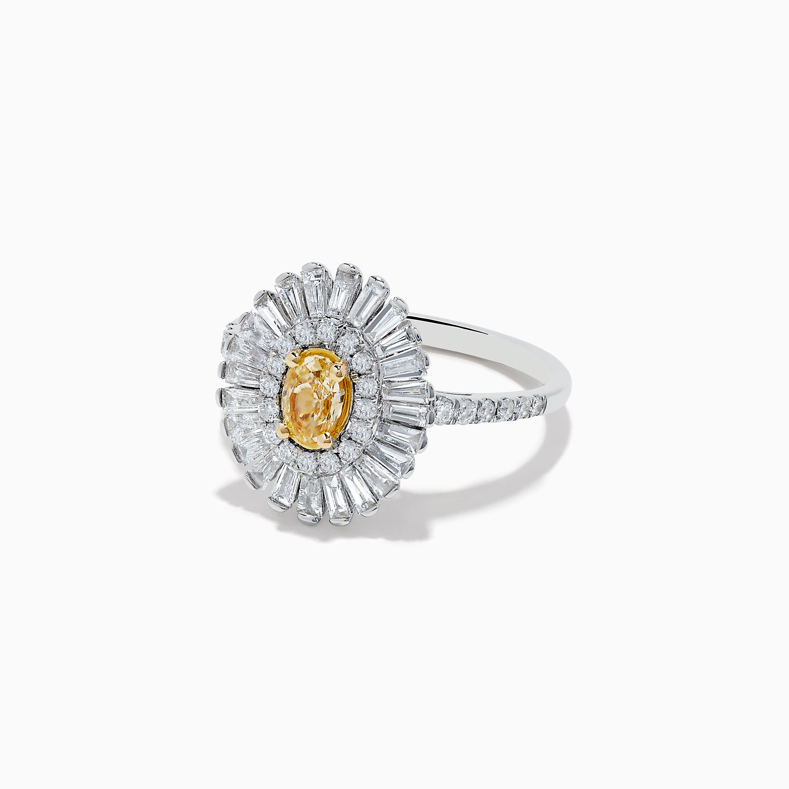 Effy Canare 14K Two-Tone Gold Yellow and White Diamond Ring