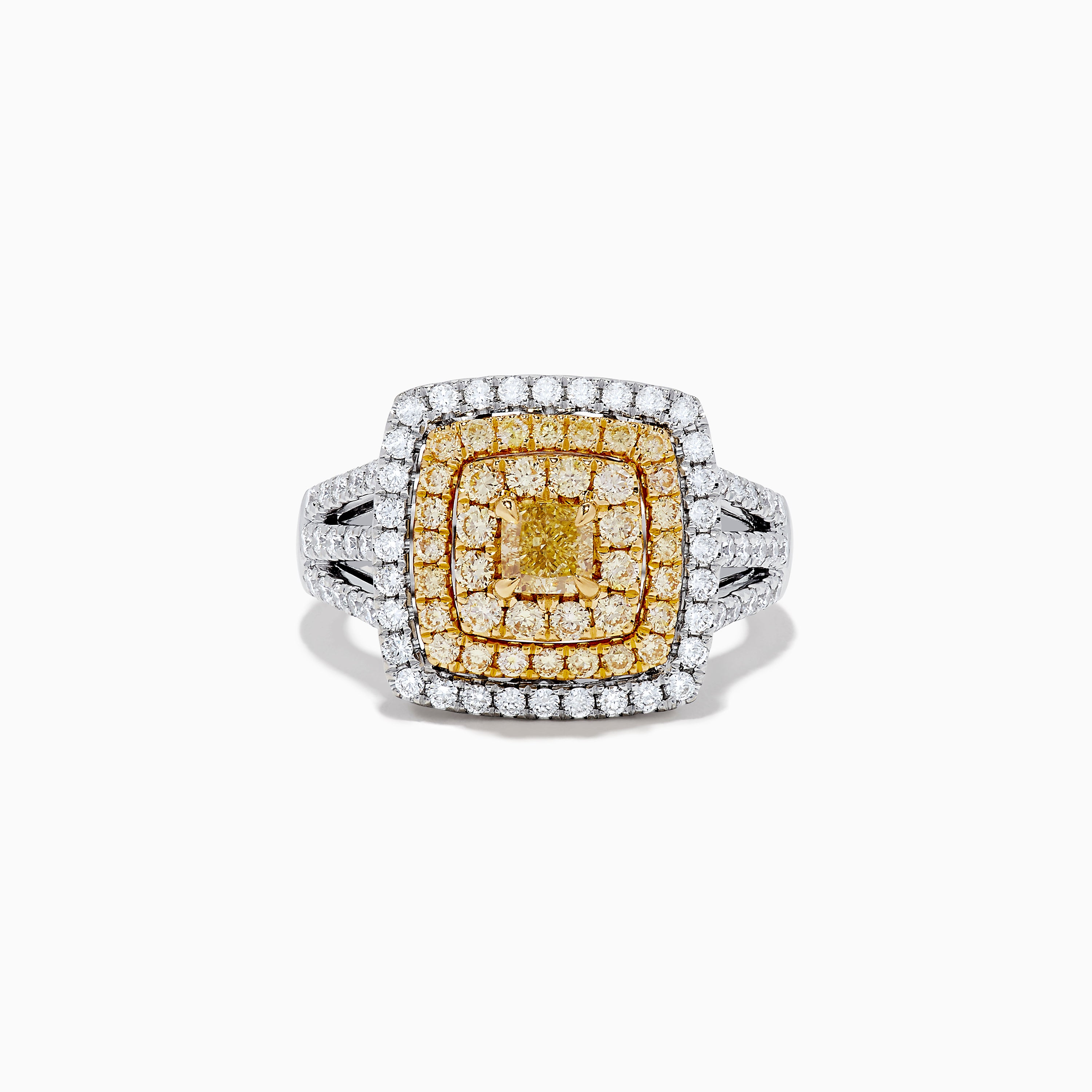 Effy Canare 18K Two-Tone Gold White and Yellow Diamond Ring