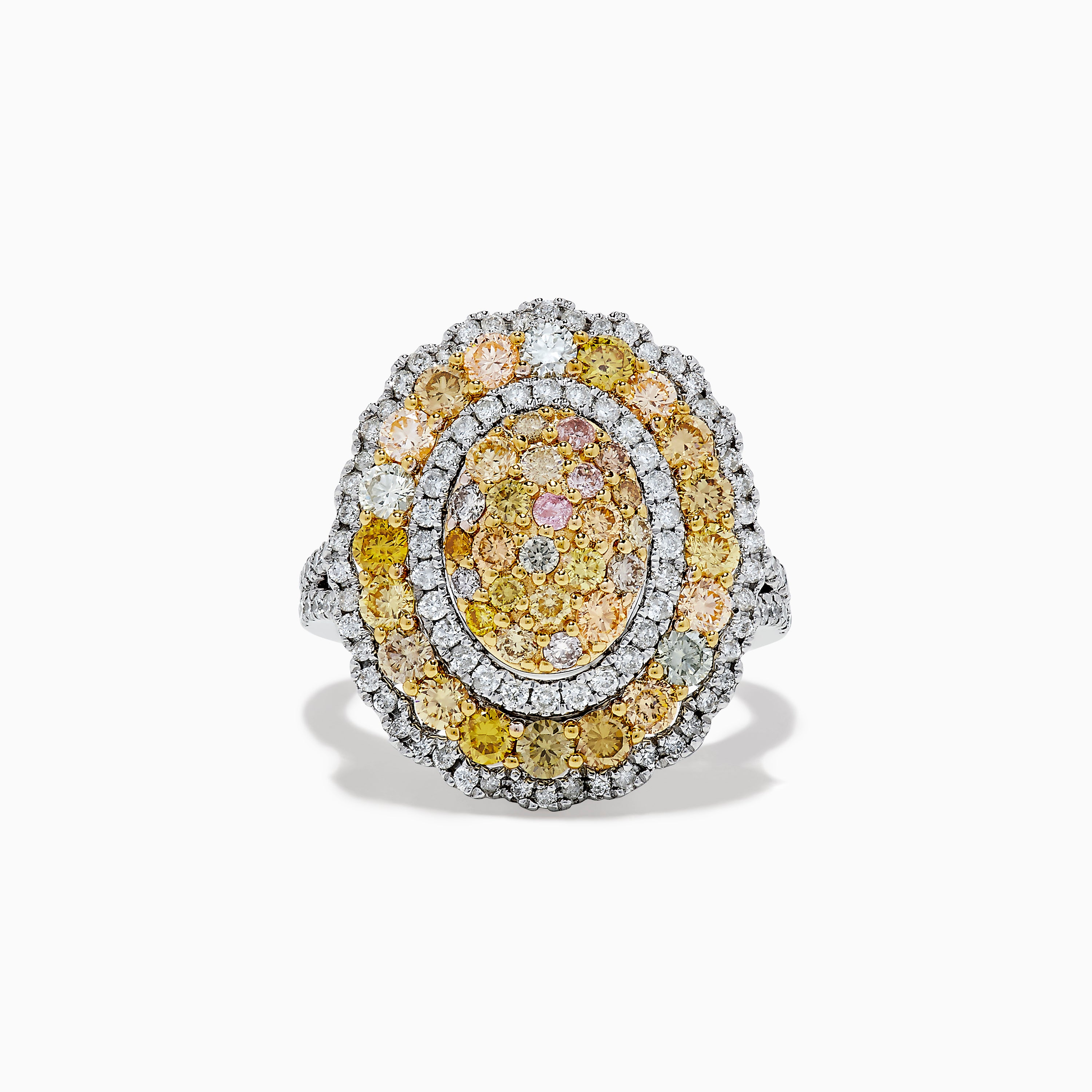 Effy Canare 14K Two Tone Gold Yellow and White Diamond Ring