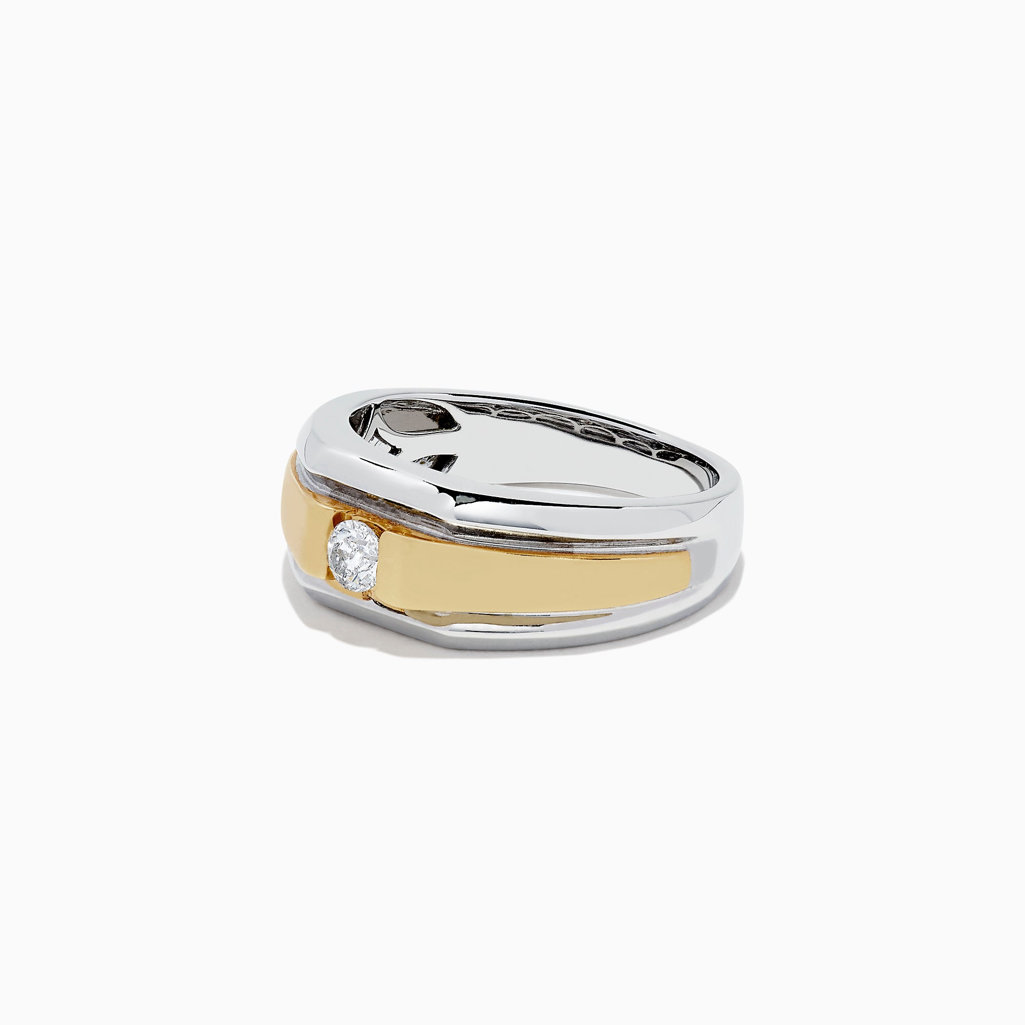 Effy Men's' 14K Two Tone Gold Diamond Ring, 0.25 TCW