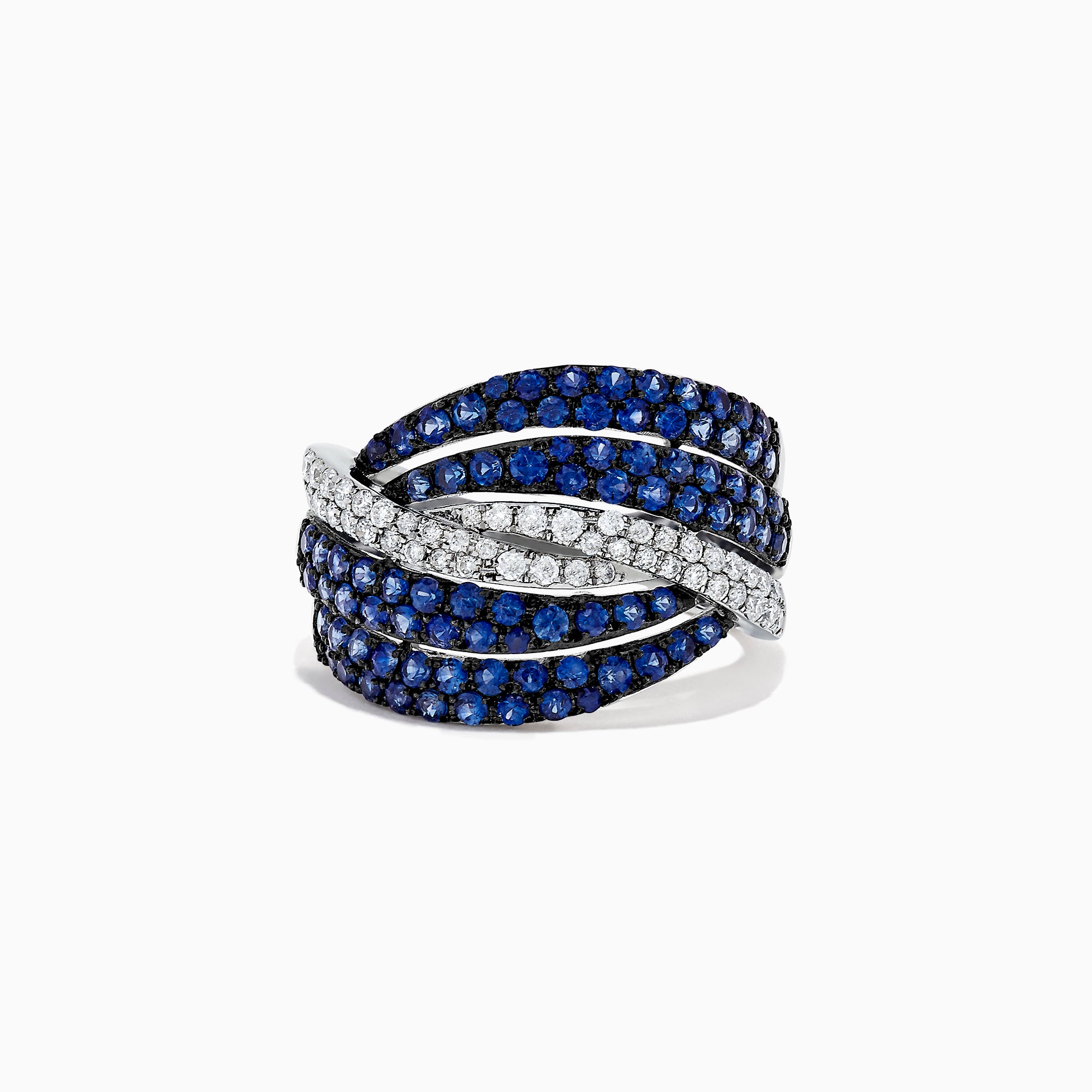 Effy Royale Bleu 14K White Gold Sapphire and Diamond Ring, 1.57 TCW
