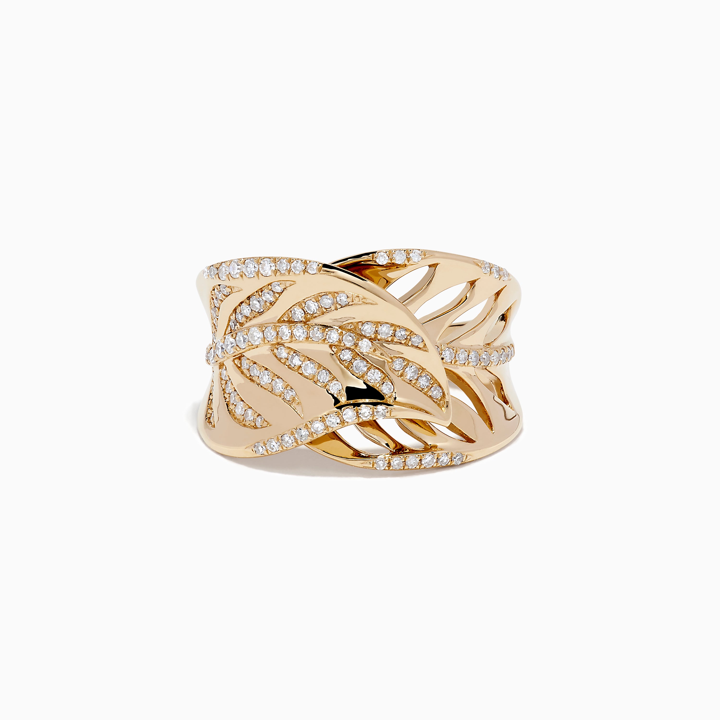 Effy D'Oro 14K Yellow Gold Diamond Ring