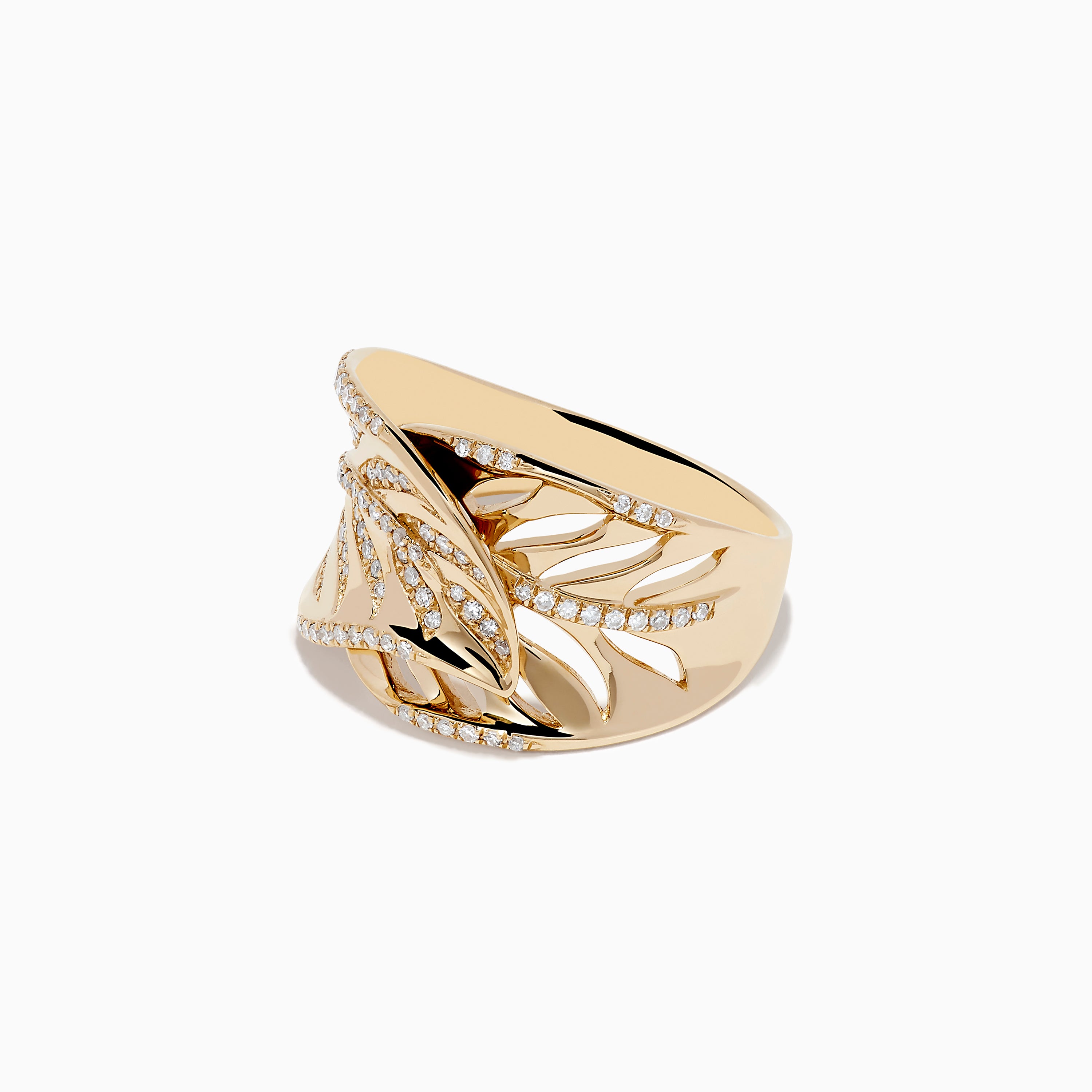 Effy D'Oro 14K Yellow Gold Diamond Ring