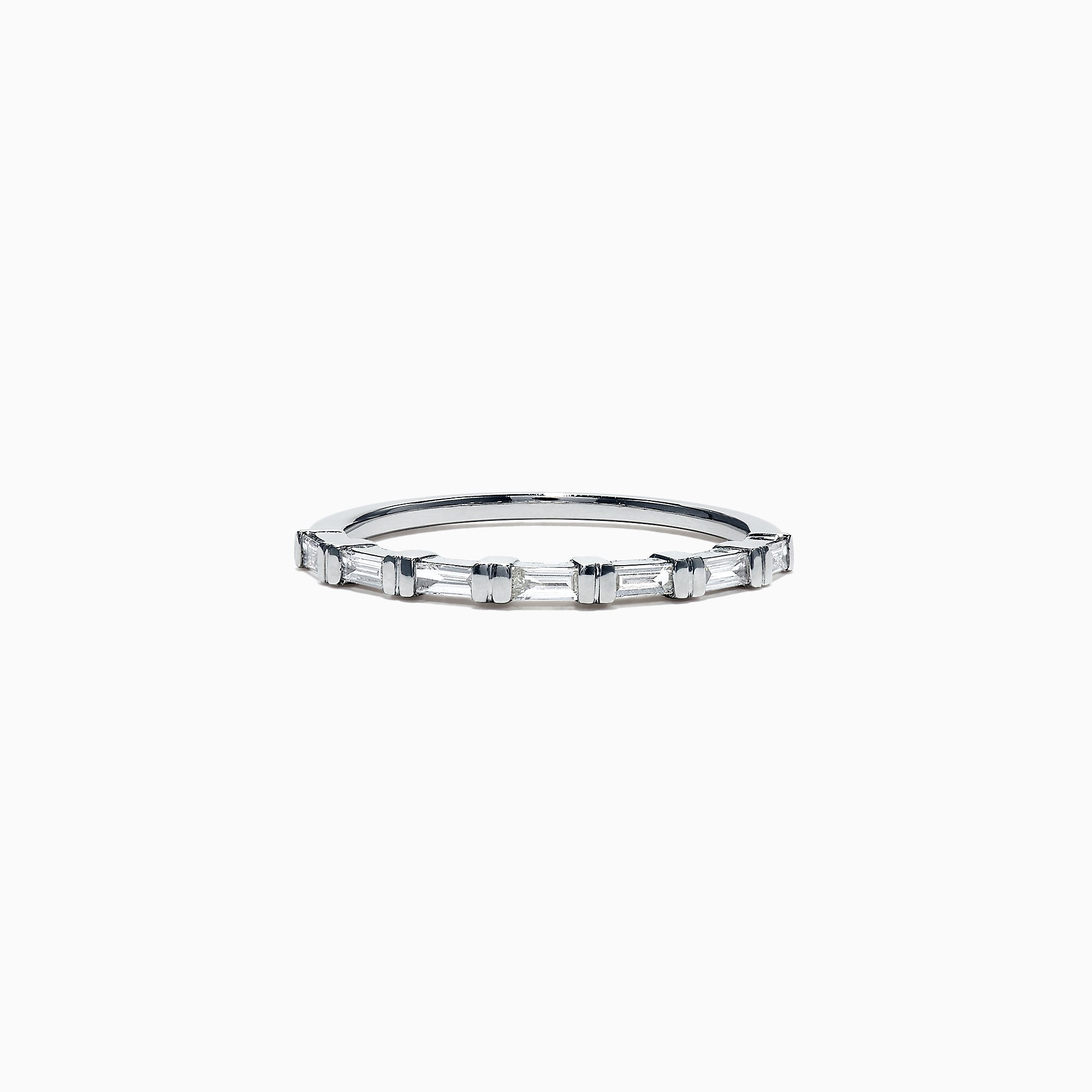 Effy Classique 14K White Gold Diamond Band Ring, 0.25 TCW