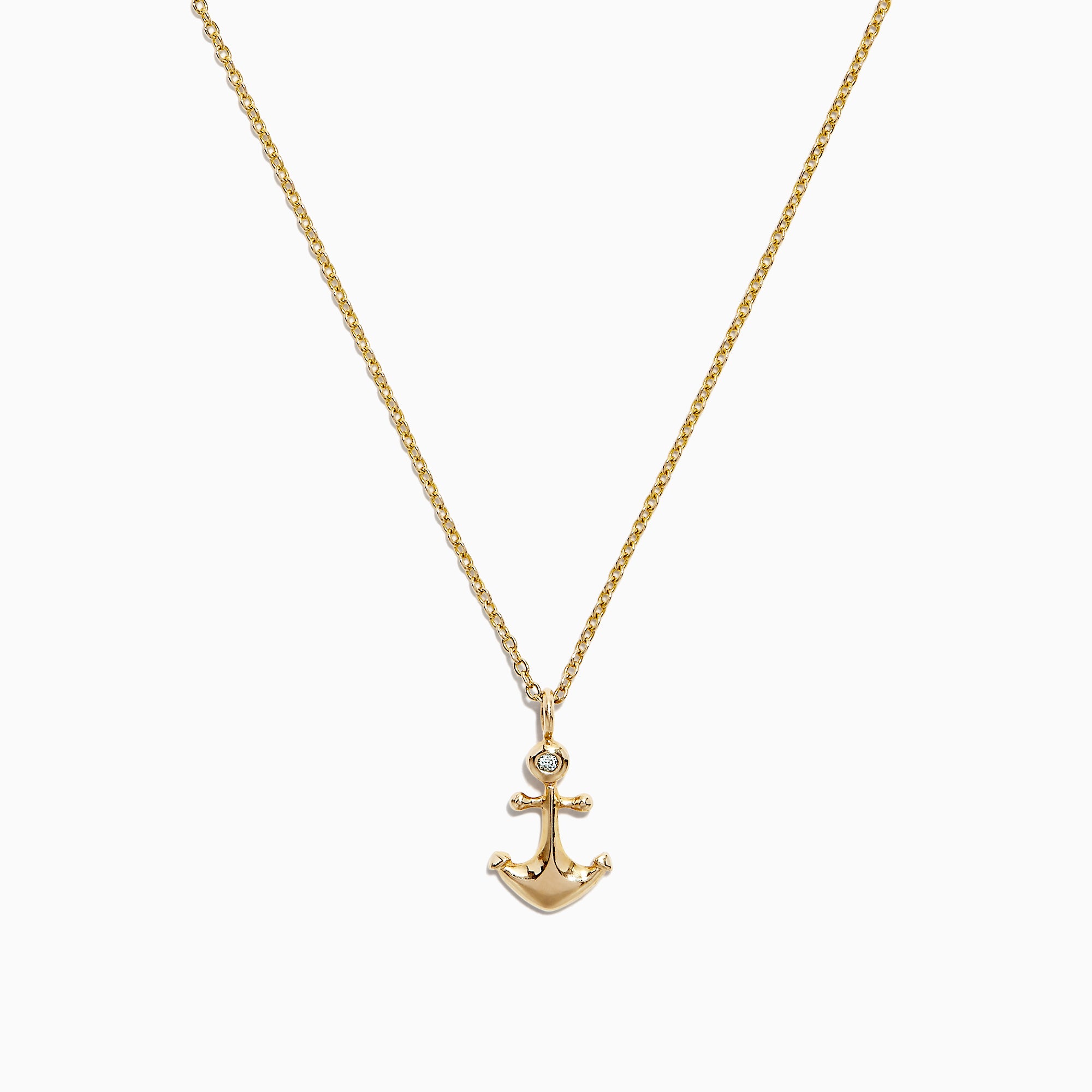 Effy New Jewelry - Silver Nautical Anchor Pendant & Chain Necklace - $12 -  From Danielle