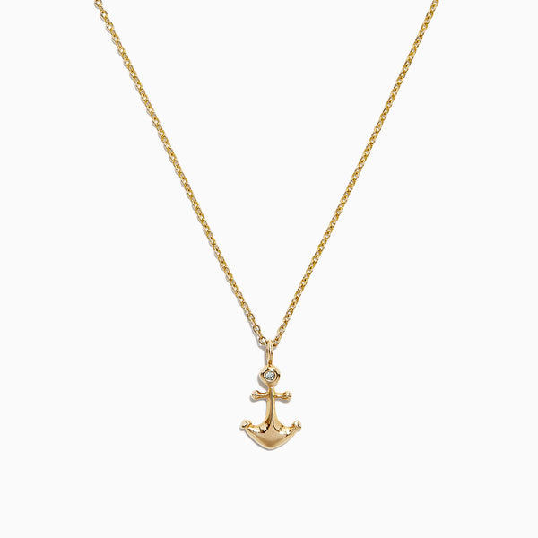 Effy Nautical Necklace of Ships Anchor from Cruise Shop Onboard NEW Sealed  | eBay