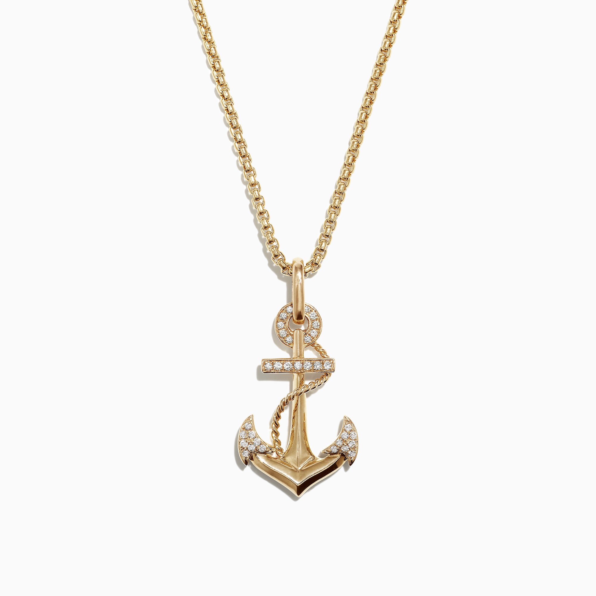 Effy Anchor pendant necklace The length should be... - Depop