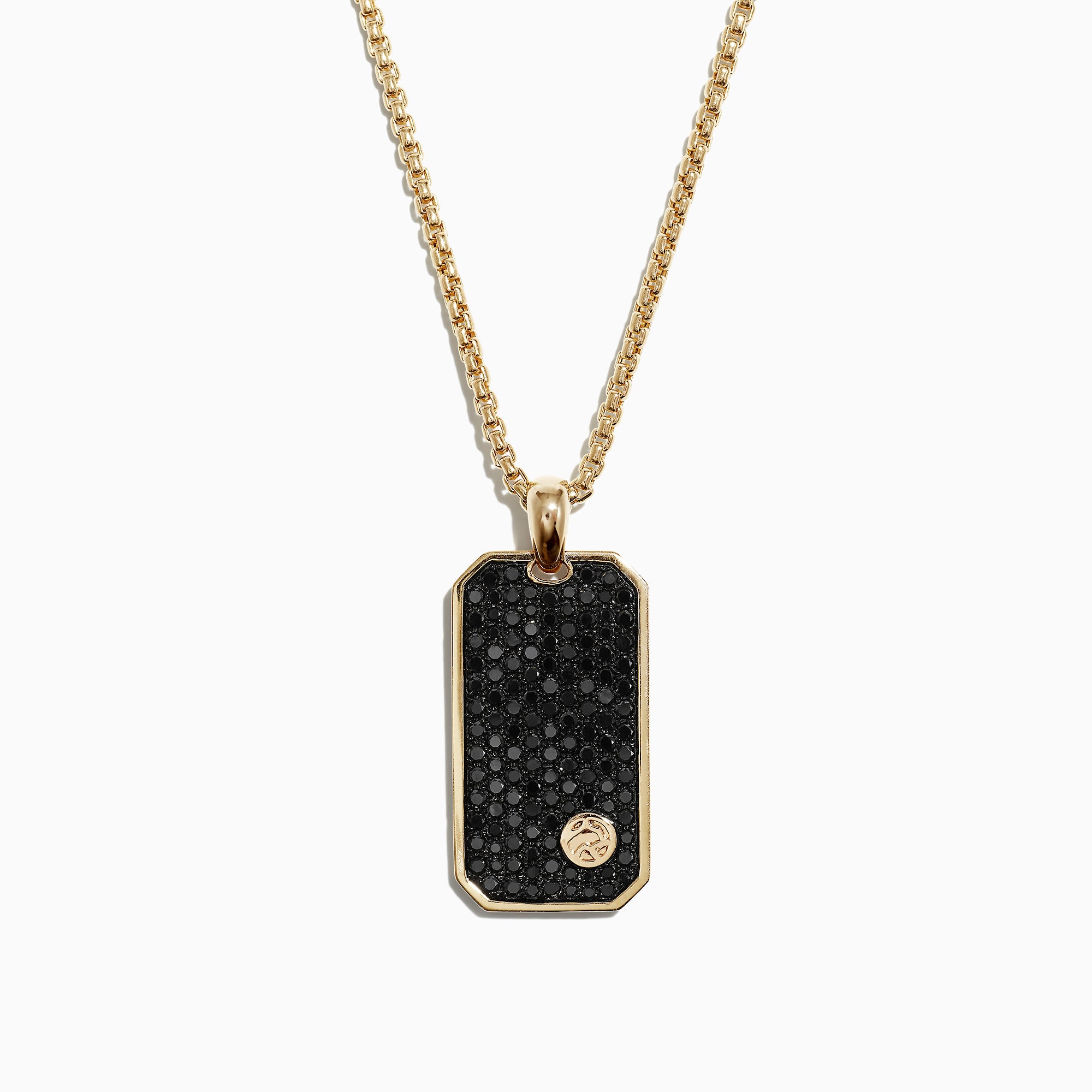 Black diamond and gold necklace Clearance