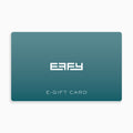 A teal Effy e-Gift Card featuring the Effy logo in white at the center and E-GIFT CARD below it on a gradient background.