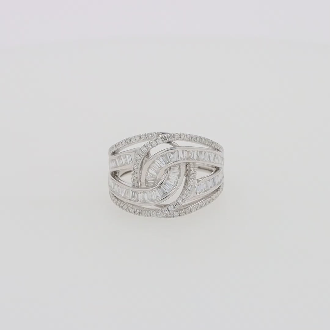 Translation missing: en.Classique 14K White Gold Diamond Ring, 0.81 TCW