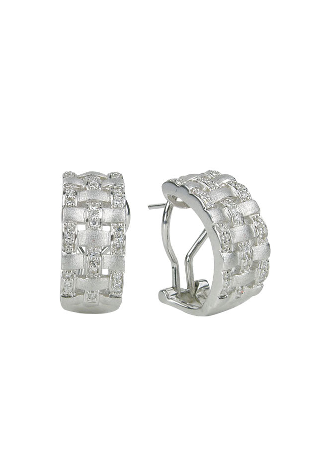 Effy 925 Sterling Silver Diamond Earrings, .33 TCW