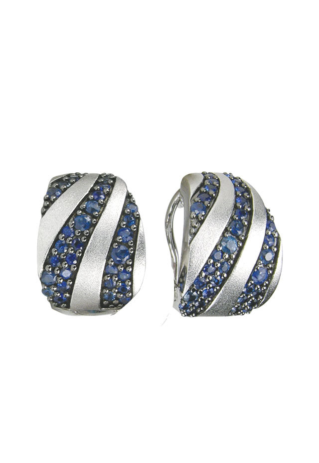 Effy 925 Splash Sapphire Earrings, 2.25 TCW